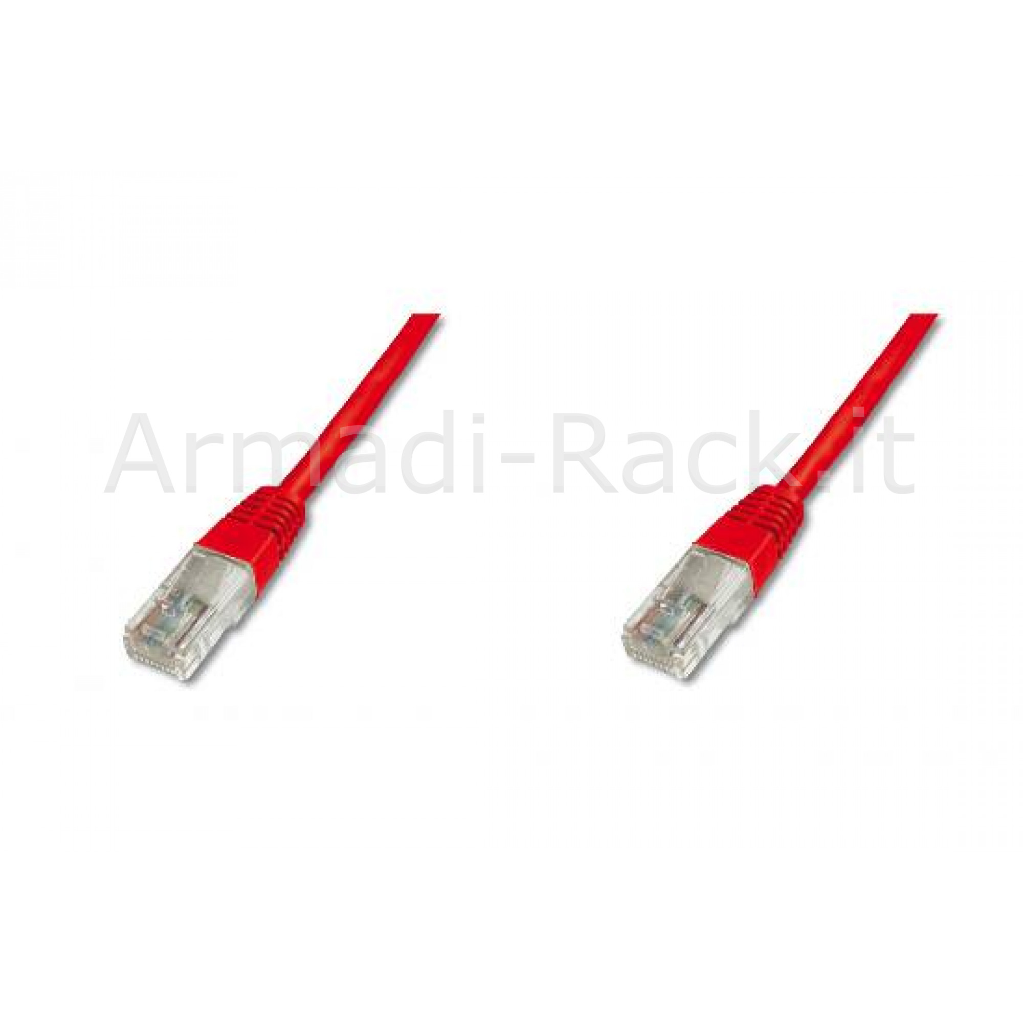 Cavo Rete Utp Cat. 5E Non Schermato - Lunghezza Mt. 30 - Colore Rosso