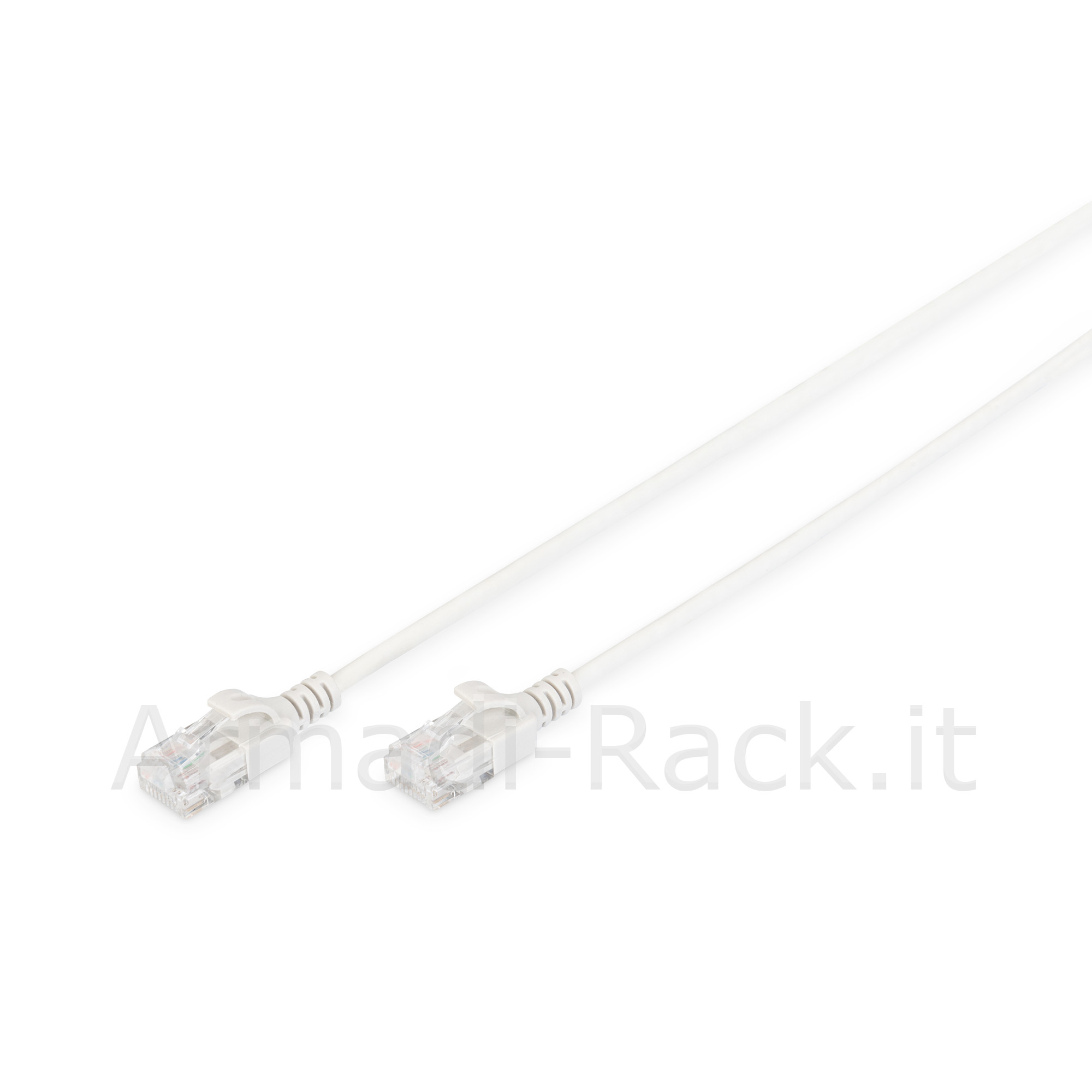 Cavo Rete Categoria 6 Non Schermato Utp Lszh Slim Colore Grigio Mt 2