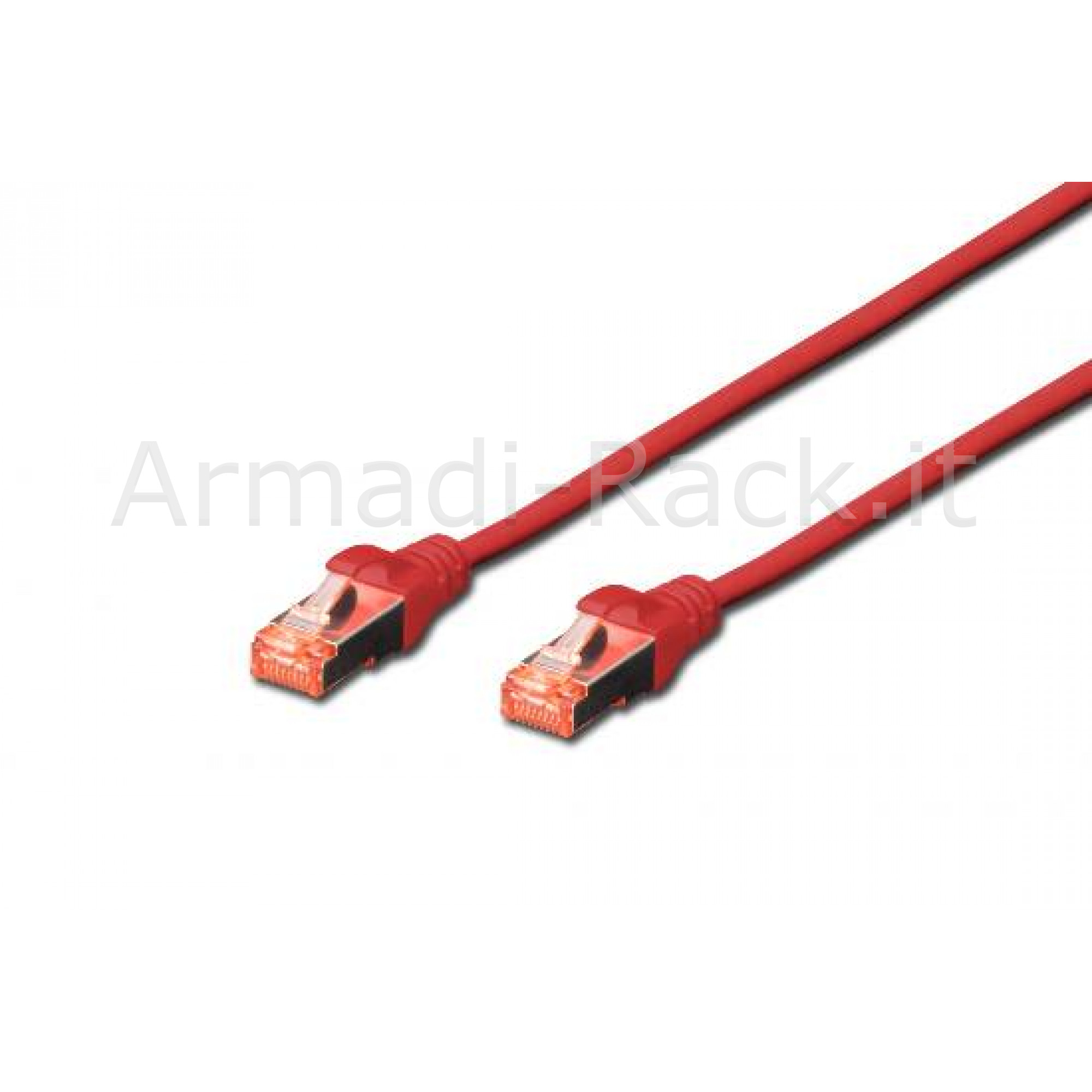 Cavo rete s-ftp cat.6 doppia schermatura ls0h colore rosso mt. 5
