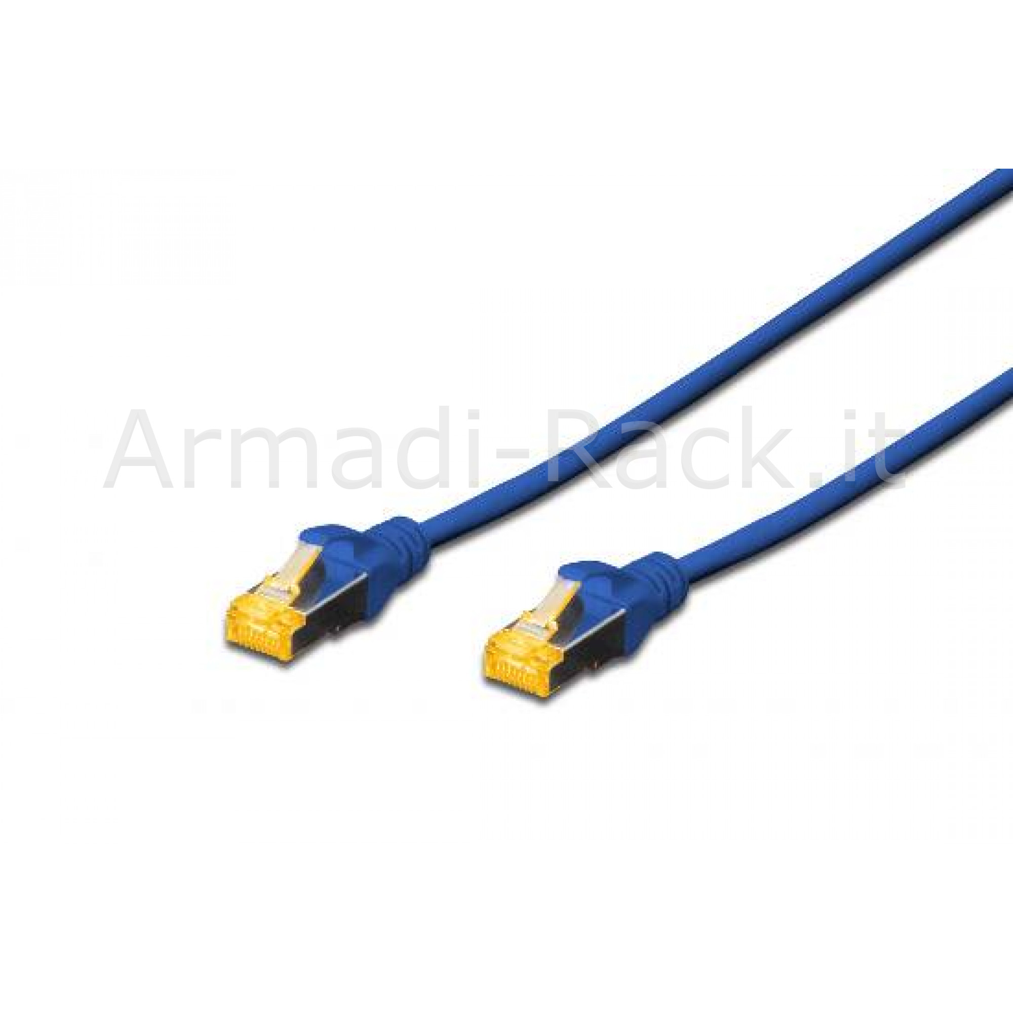 Cavo rete s-ftp cat.6a doppia schermatura lsoh colore blu mt. 1