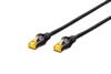 Cavo rete s-ftp cat.6a doppia schermatura lsoh colore nero mt. 15