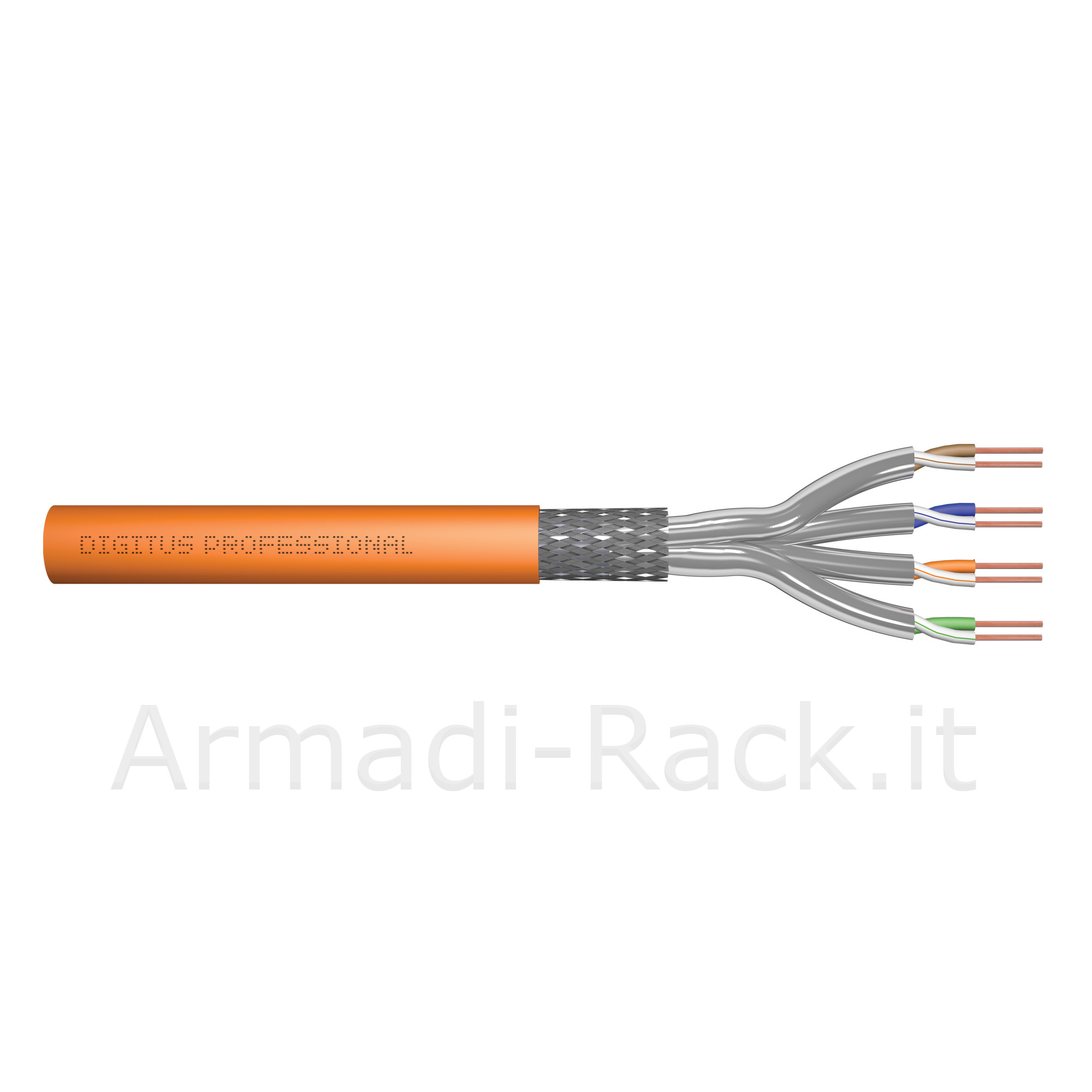 Digitus cavo di installazione con doppino intrecciato cat 7 s-ftp, awg...