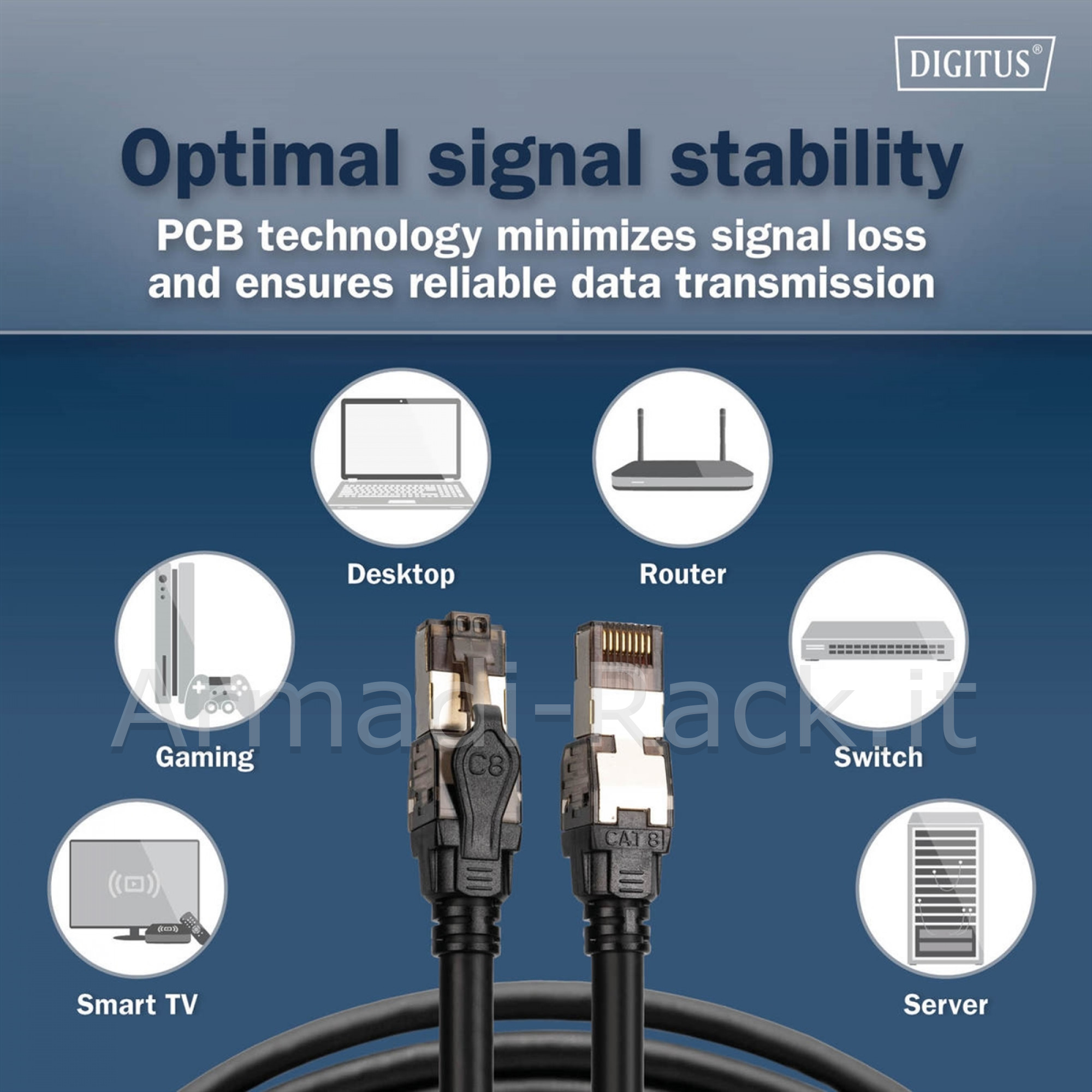 Digitus cavo patch cat 8.1 s/ftp 1 mt. colore nero