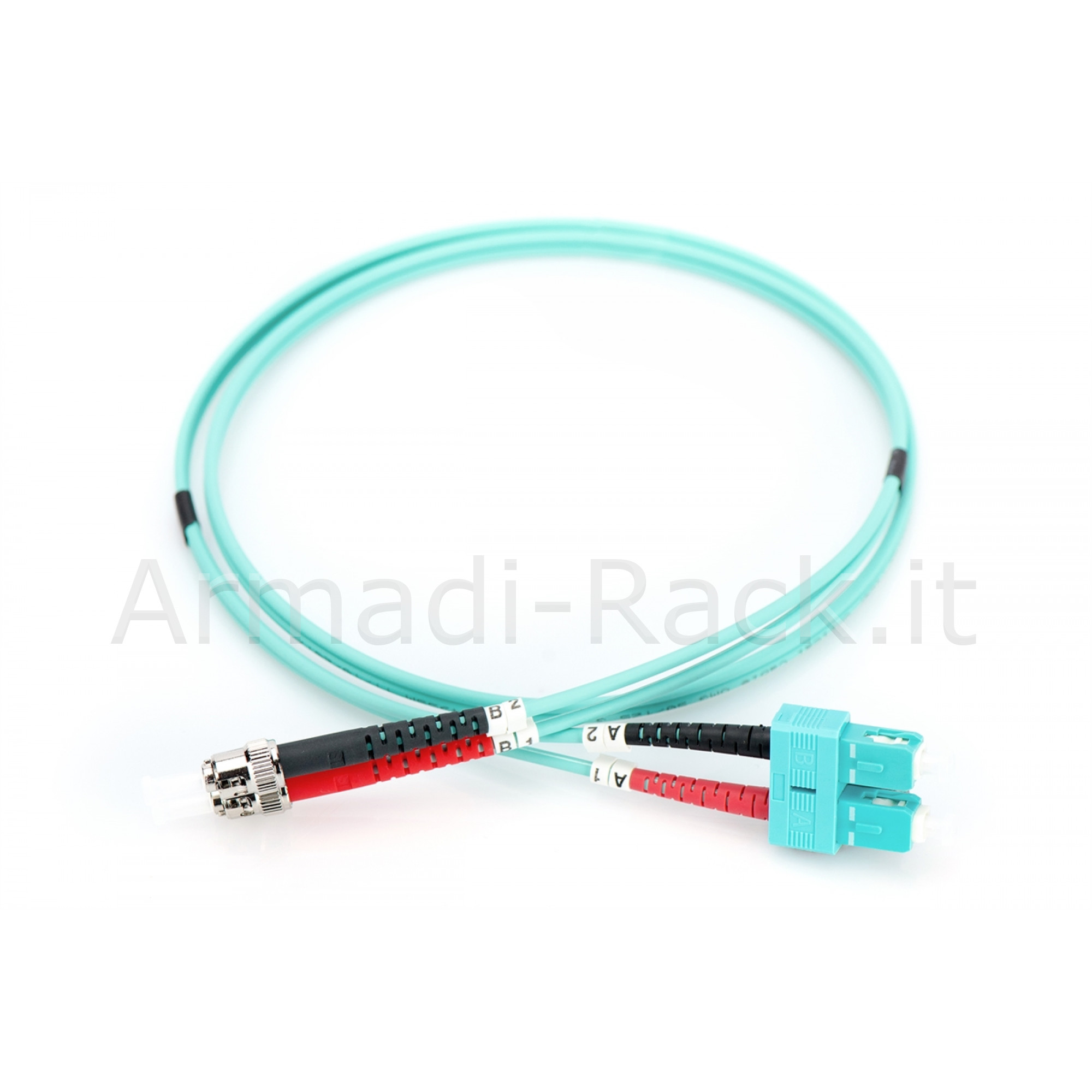 Cavo patch lwl multimodale om 3, st/sc colore acqua 2 mt.