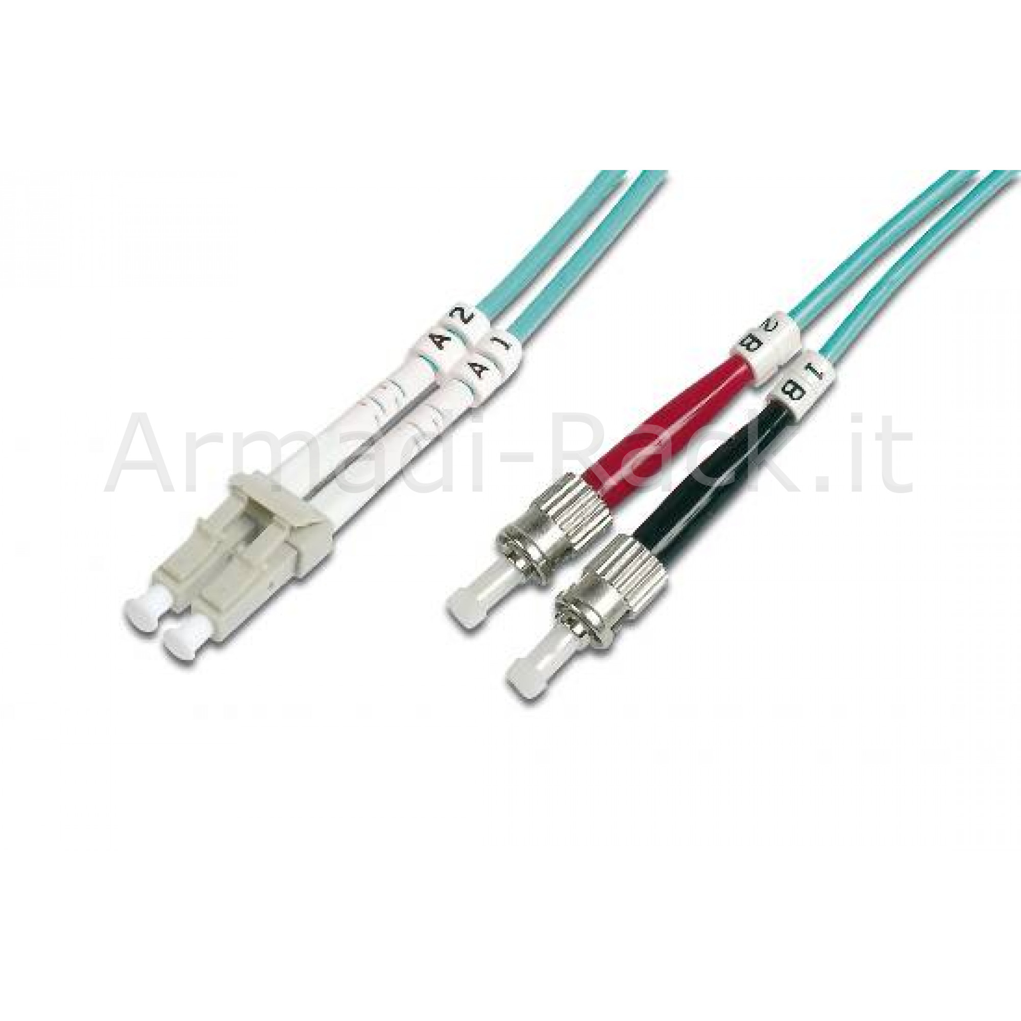 Cavo fibra ottica duplex om3 50/125 lc-st mt. 3