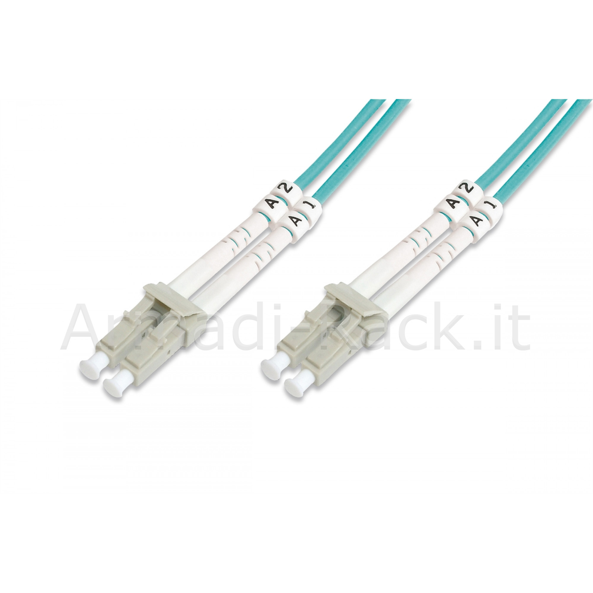 Cavo patch lwl multimodale om 3, lc/lc colore acqua 20 mt.
