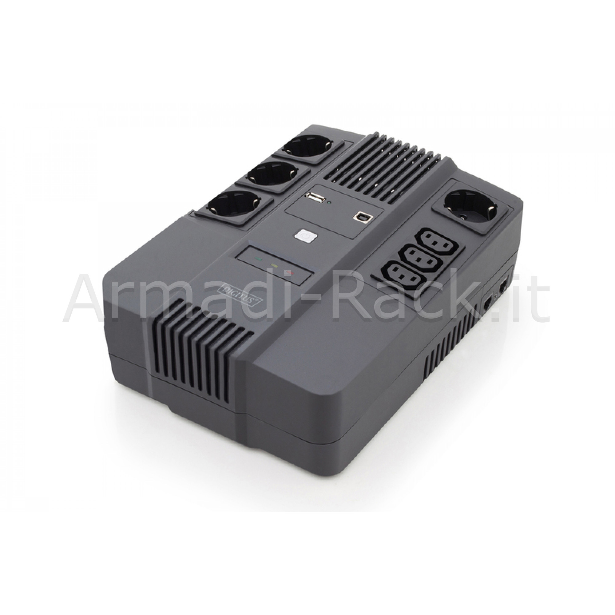 gruppo di continuità 800 va/480 watt 4 prese schuko, 3 iec c13 usb,...