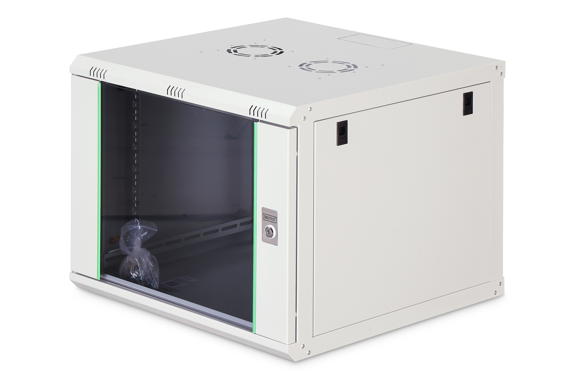 Armadio rack 19" 9 unita' da muro larghezza 600 mm, profondita' 600...