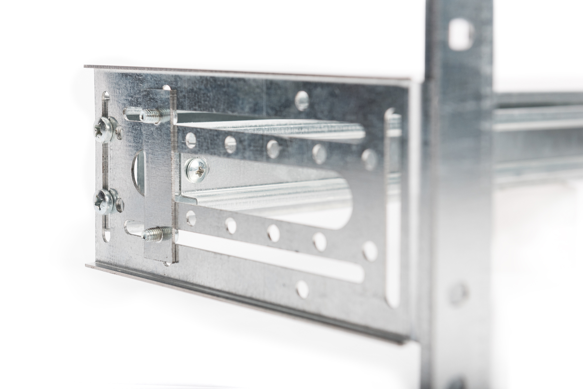Supporto guida din 4u, 178x483x223 mm, galvanized incl. din rail,...
