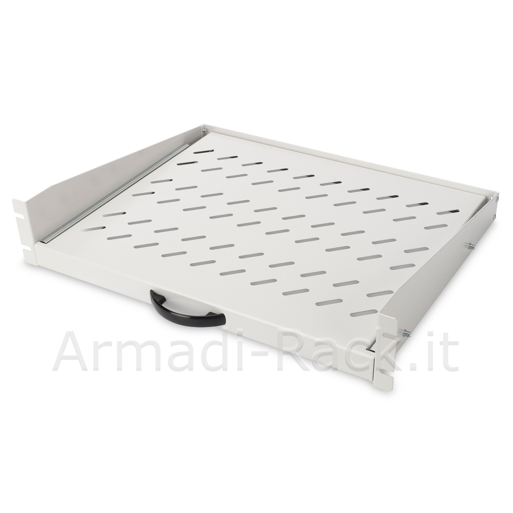 Ripiano a sbalzo 2 unità rack 19" estraibile su binari telescopici...