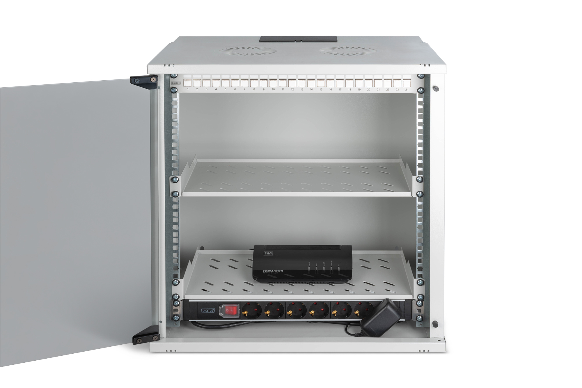 Armadio rack di rete digitus 19" con accessori - 12u, 540 x 400 mm (l...