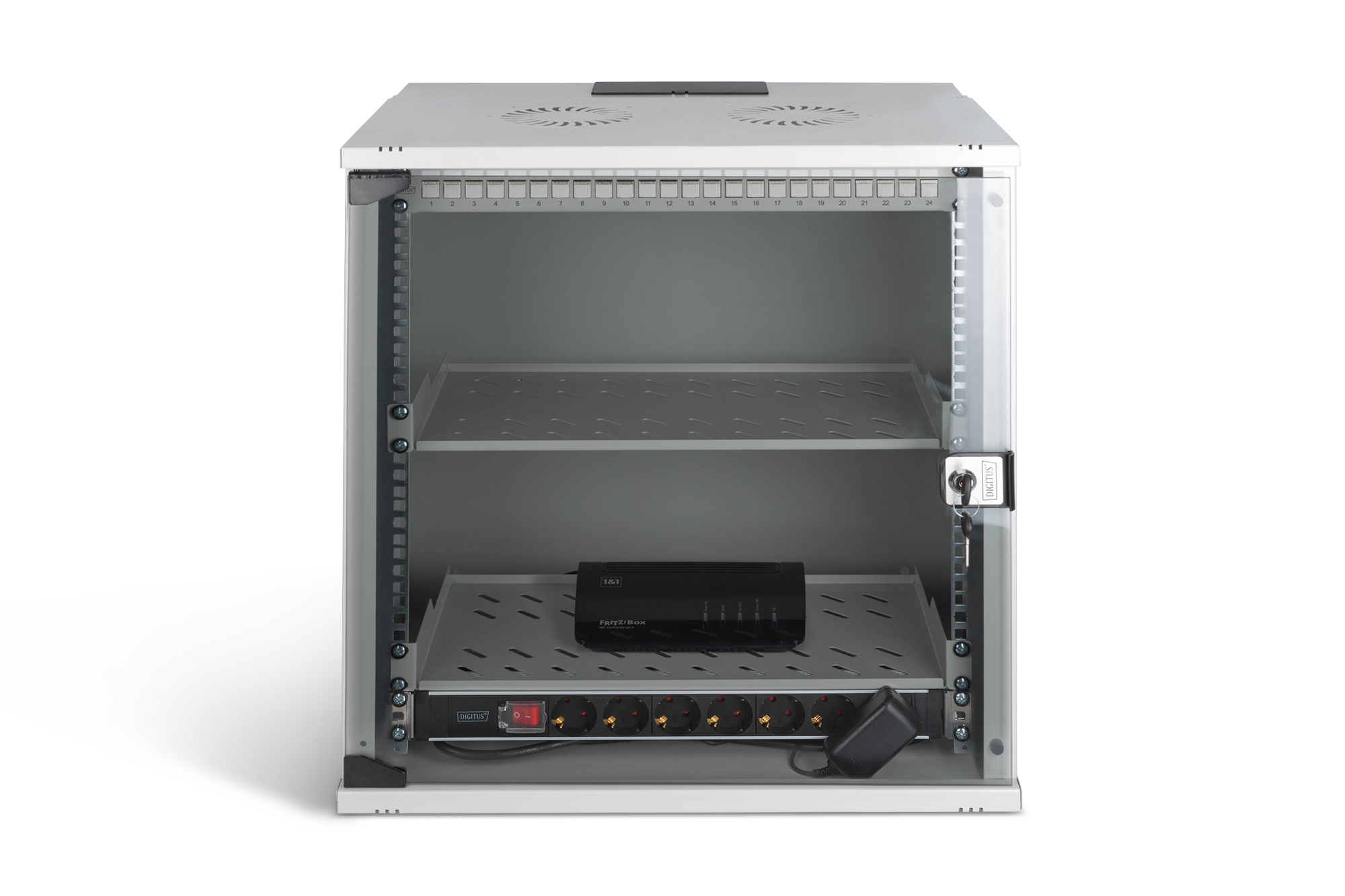 Armadio rack di rete digitus 19" con accessori - 12u, 540 x 400 mm (l...