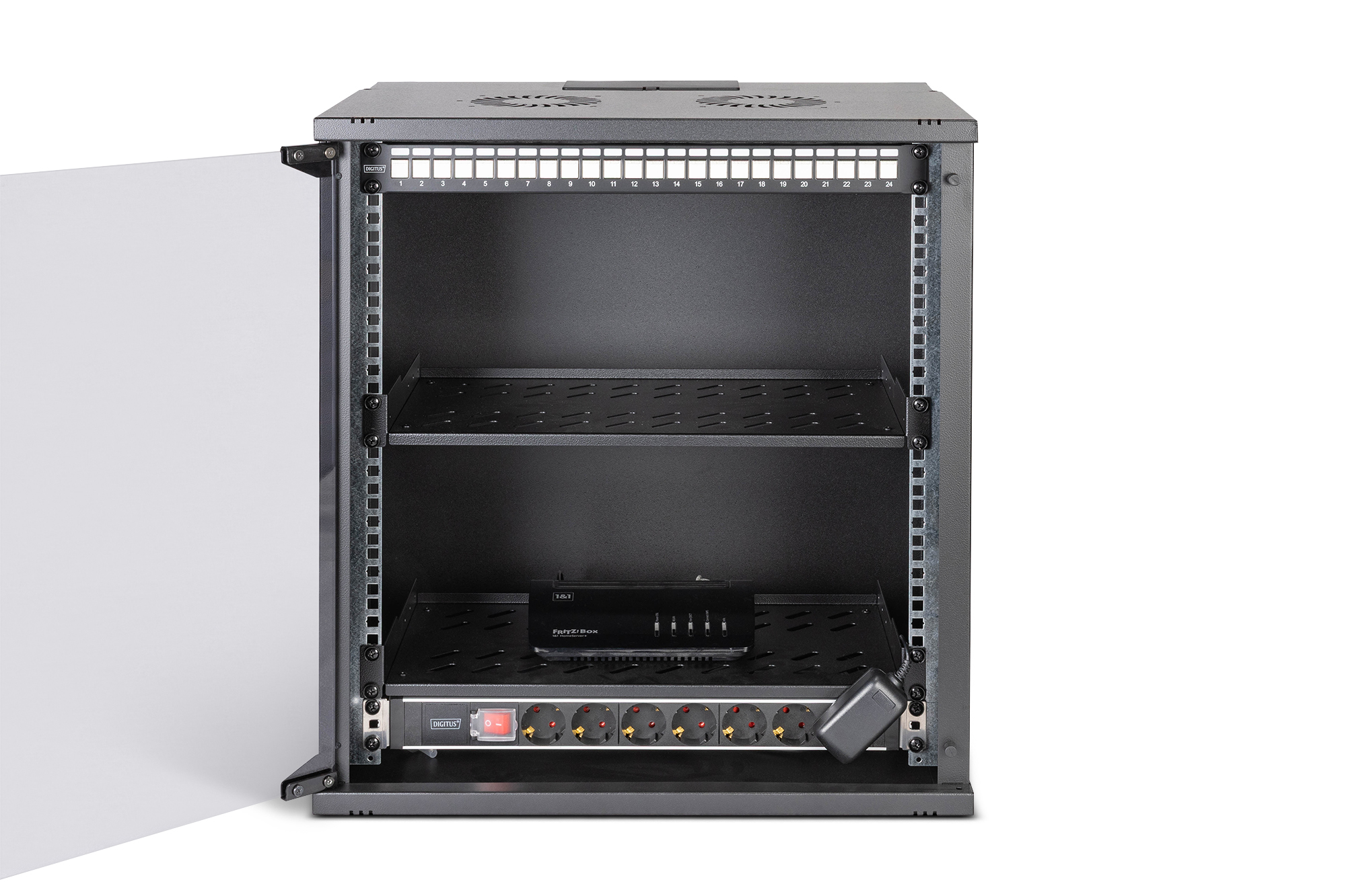 Armadio rack di rete digitus 19" con accessori - 12u, 540 x 400 mm (l...