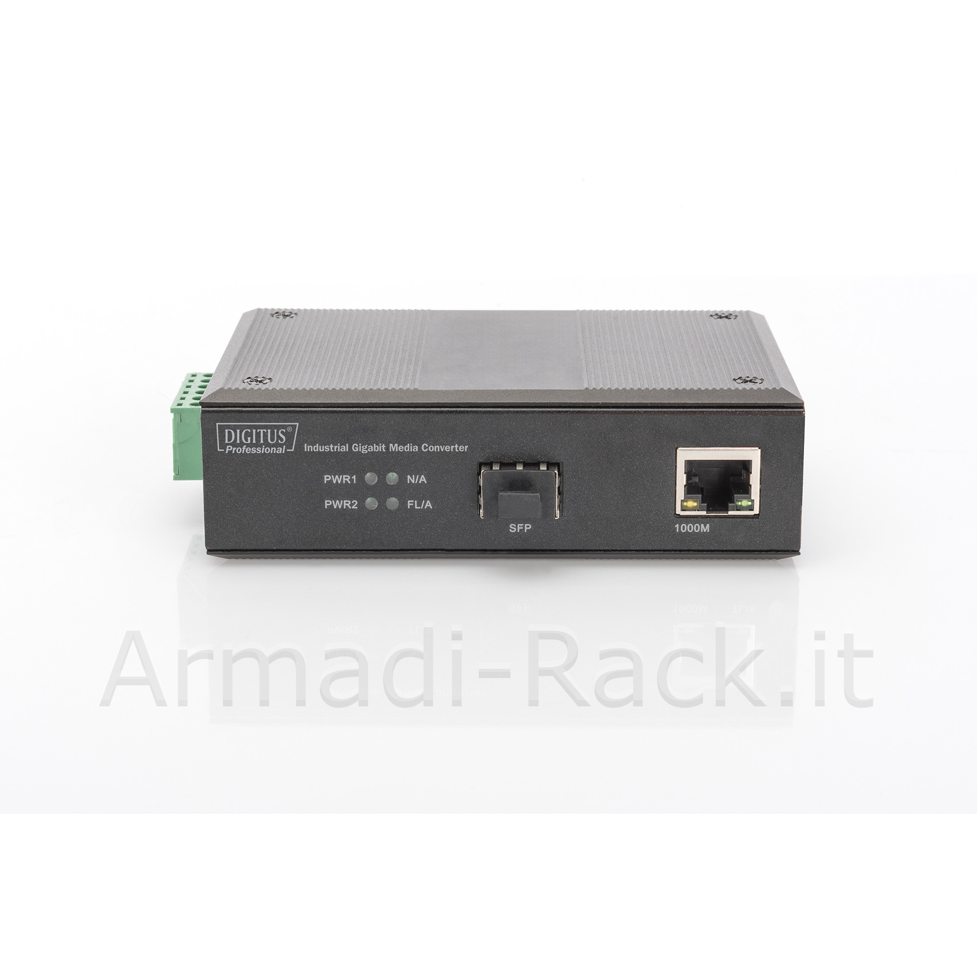Media Converter Industriale Gigabit 10/100/1000Baset - 1000Base-X Sfp...