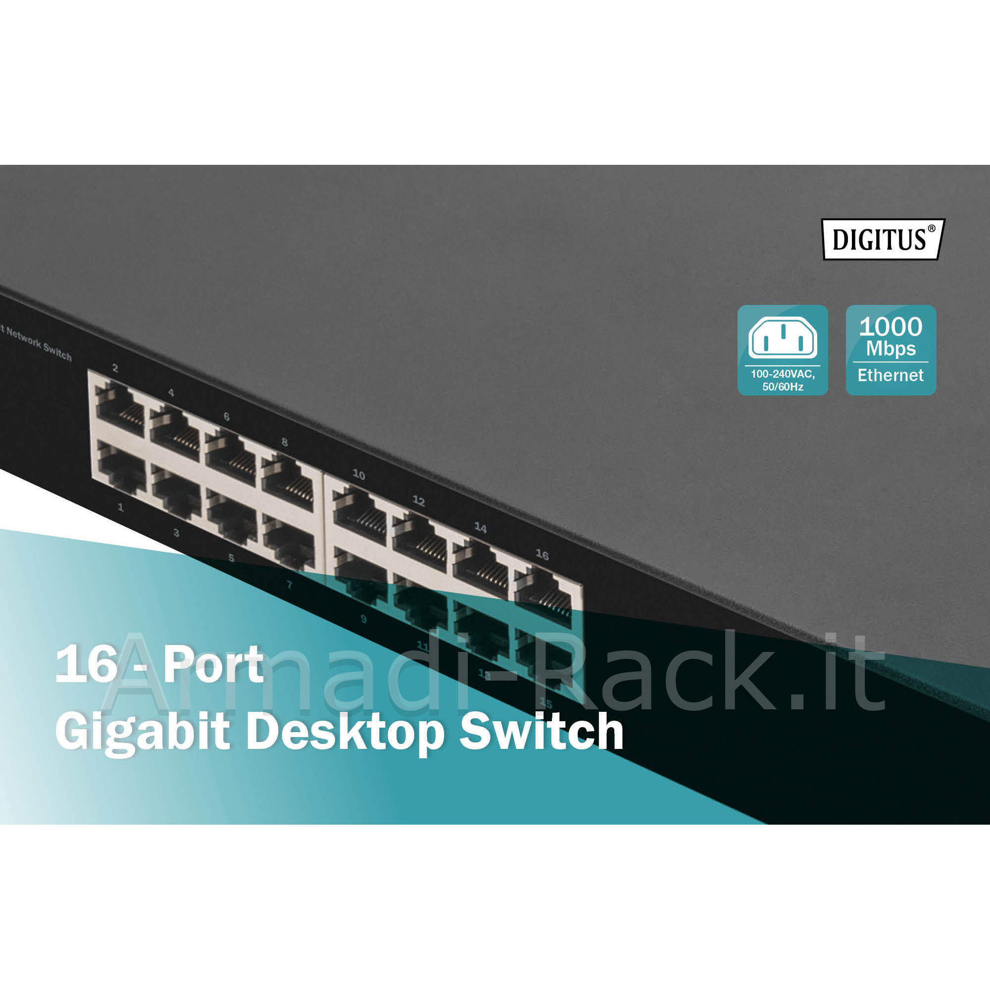 Digitus 16-porte gigabit switch (5)