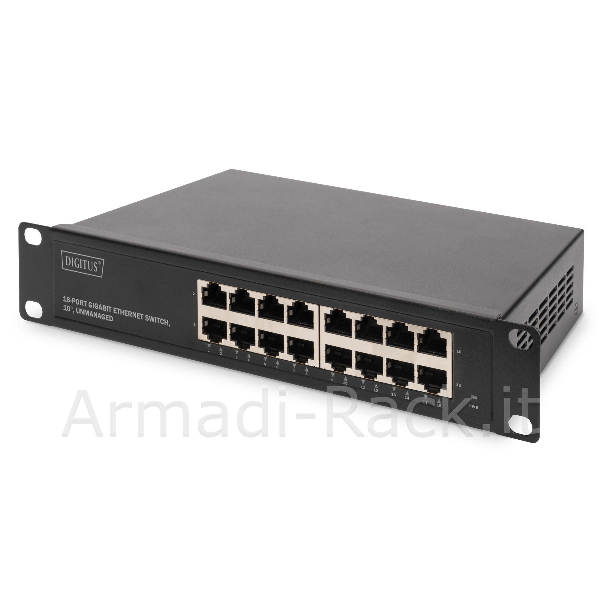 switch ethernet gigabit 16 porte 10 unmanaged - Armadi Rack