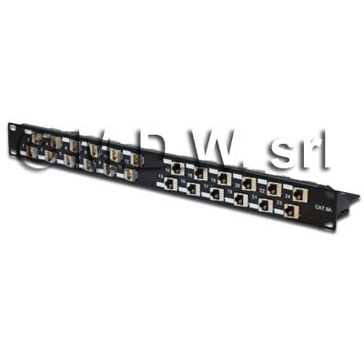 Pannello patch 19 modulare 24 porte schermate 1 unita' colore nero a...