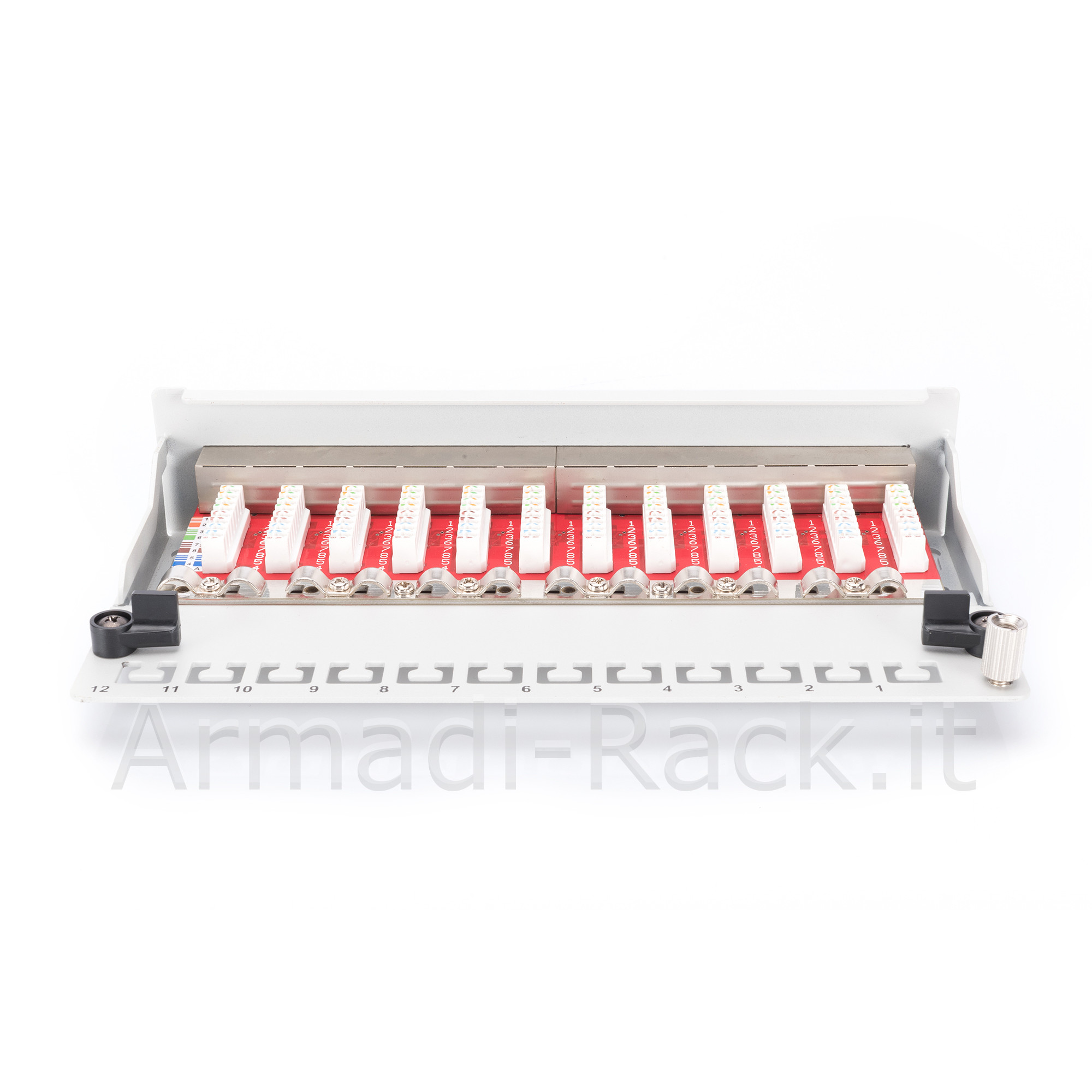 pannello patch desktop per reti cat 6a classe ea 12 porte colore...