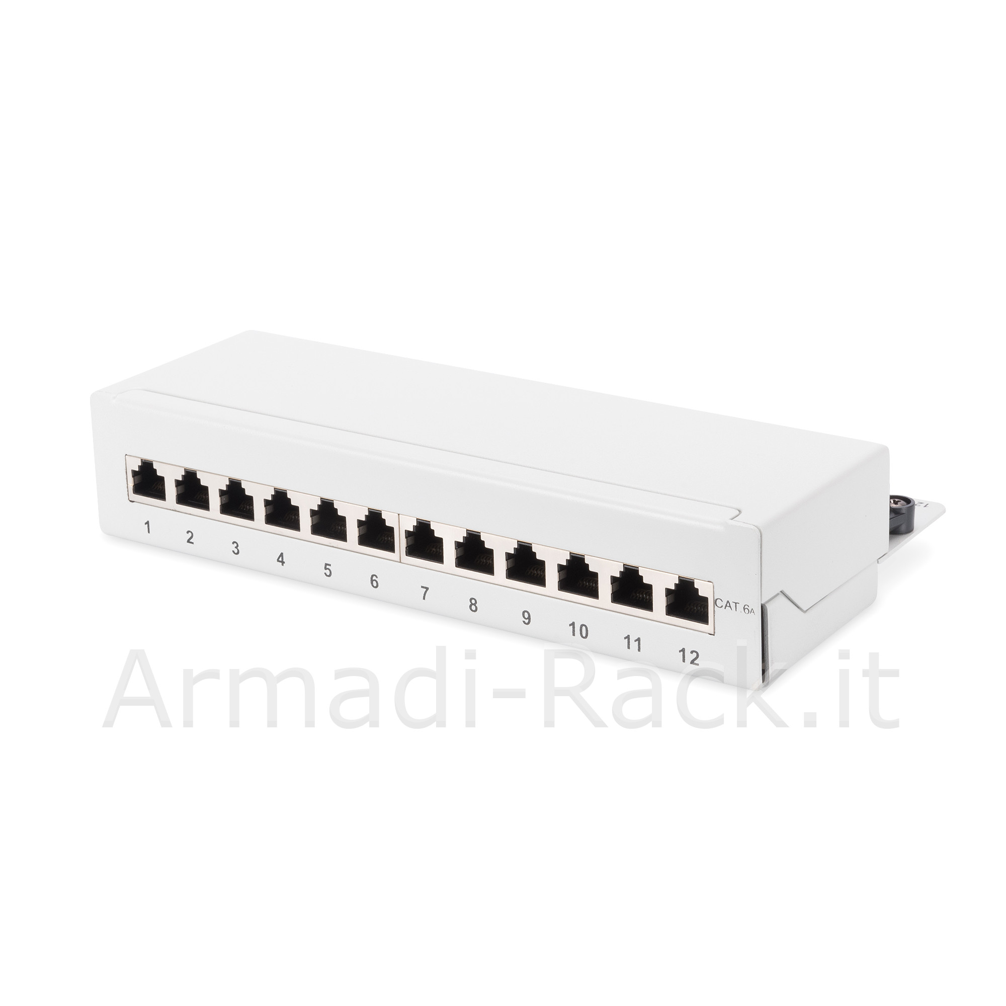 pannello patch desktop per reti cat 6a classe ea 12 porte colore...