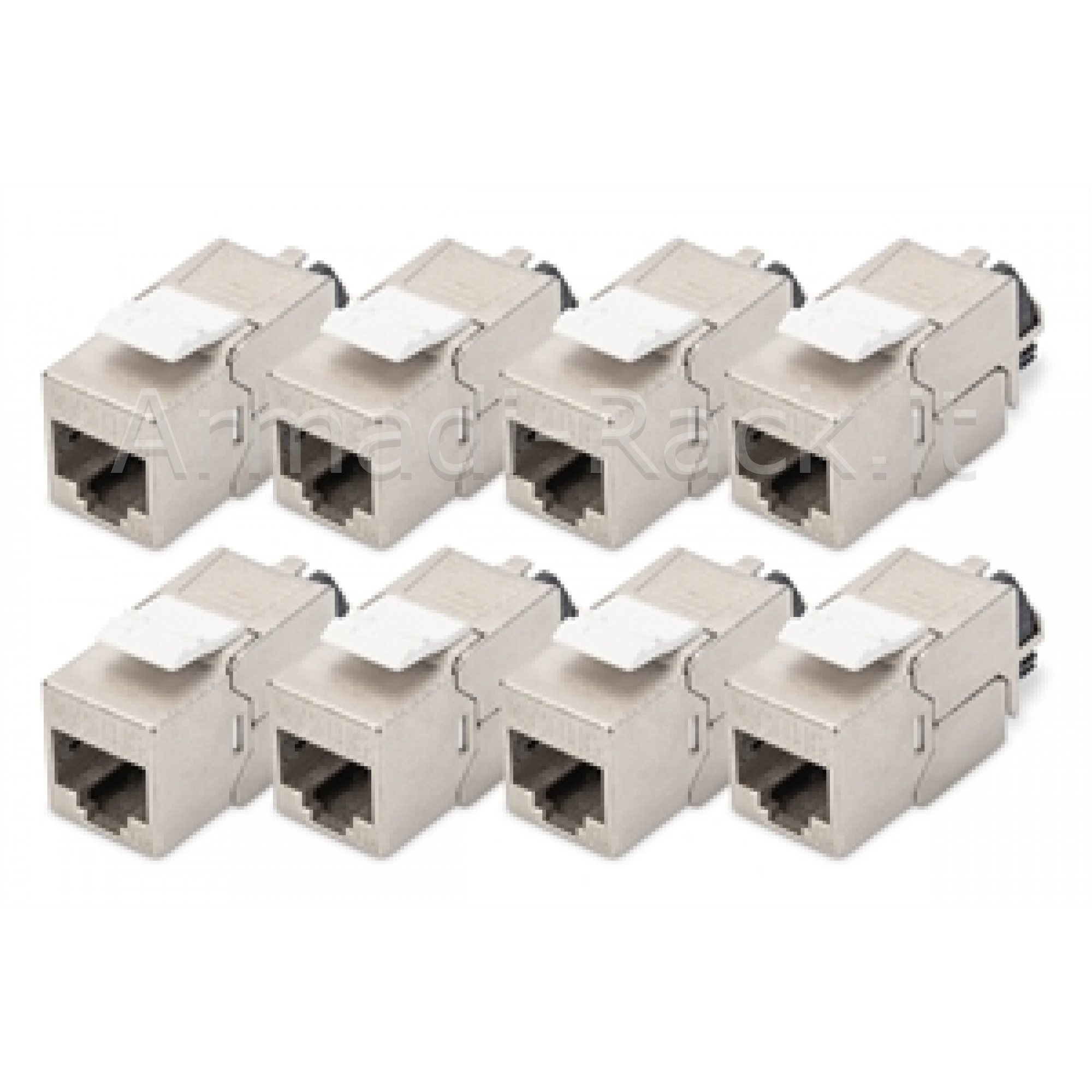 Modulo keystone cat 6a, schermato con supporto dei cavi intelligente -...