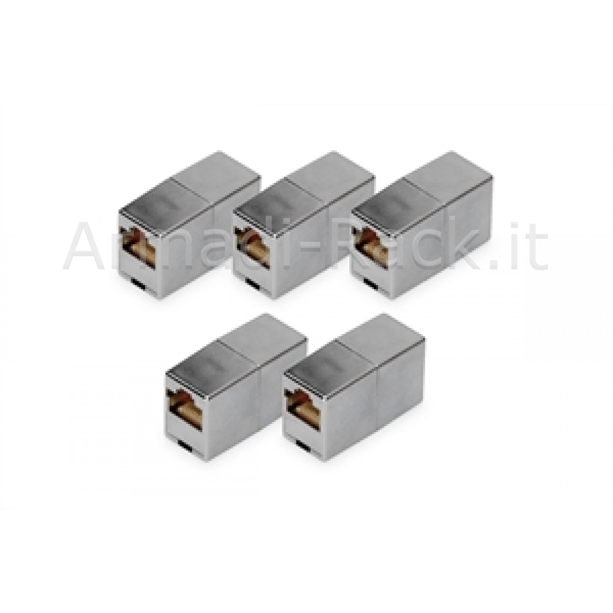 Accoppiamento modulare rj45 cat 5e, classe d - 5 pezzi