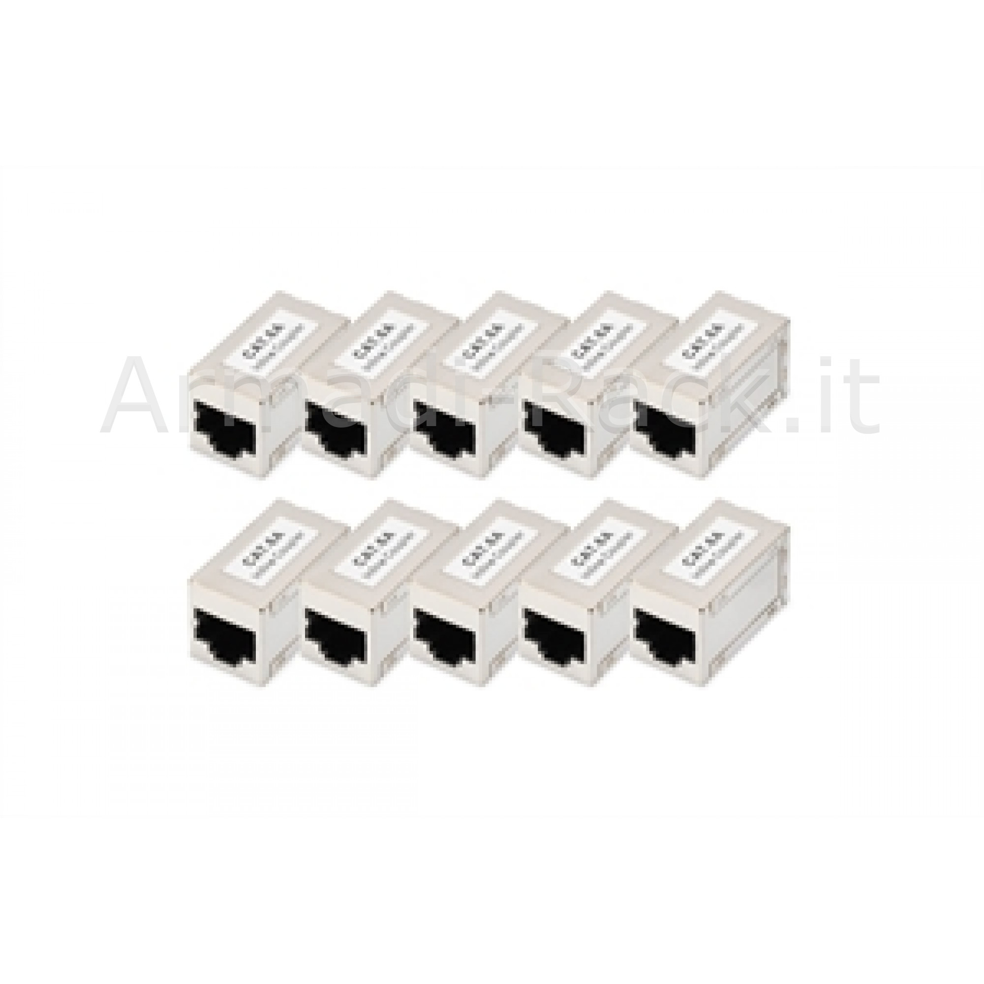 Accoppiamento modulare cat 6a, schermato - 10 pezzo