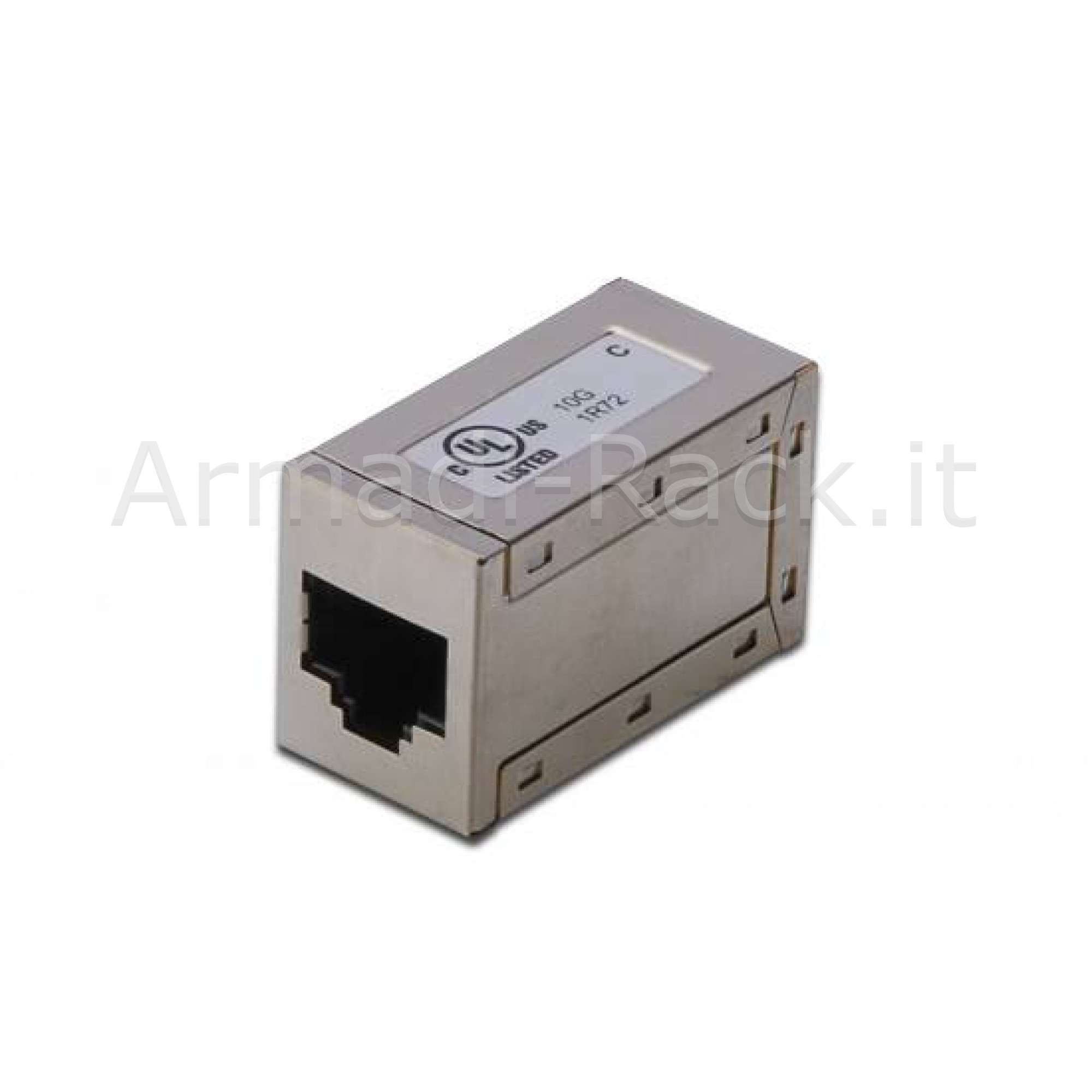 Adattatore passante con 2 connettori rj45 - 8p8c schermato...