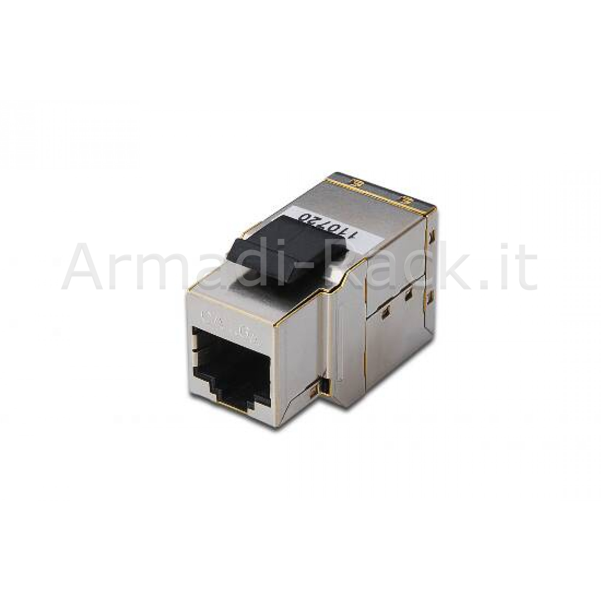 Adattatore femmina/femmina 8 poli cat 6a schernato