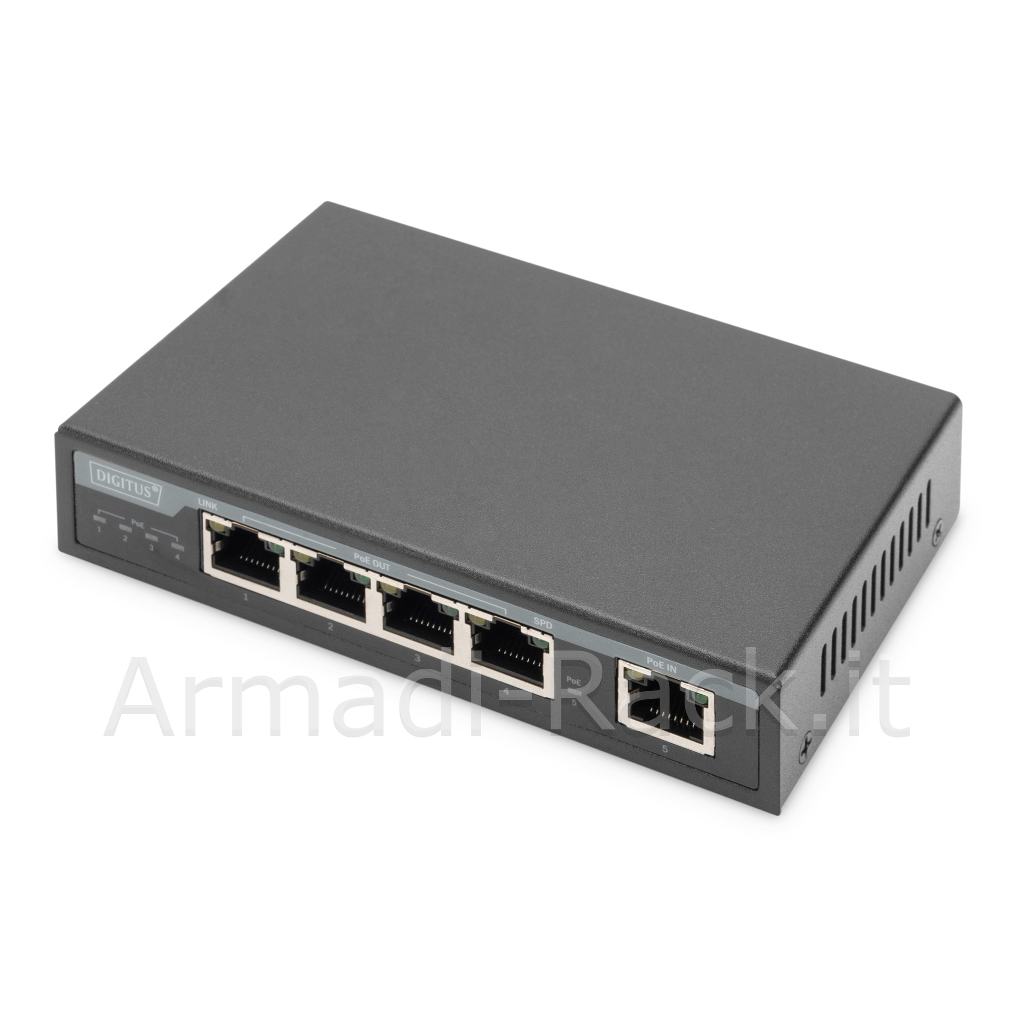Estensore 4 porte gigabit 4ppoe extender, 802.3at, 60 w