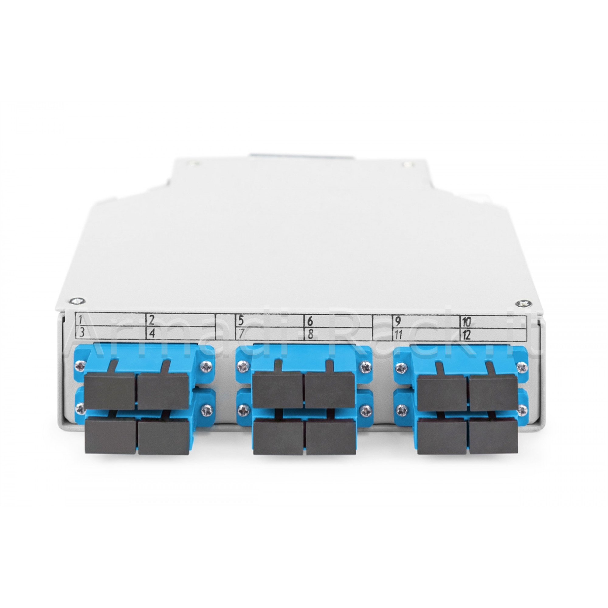Scatola per guida top-hat in fibra ottica, os2, equipaggiata, con...