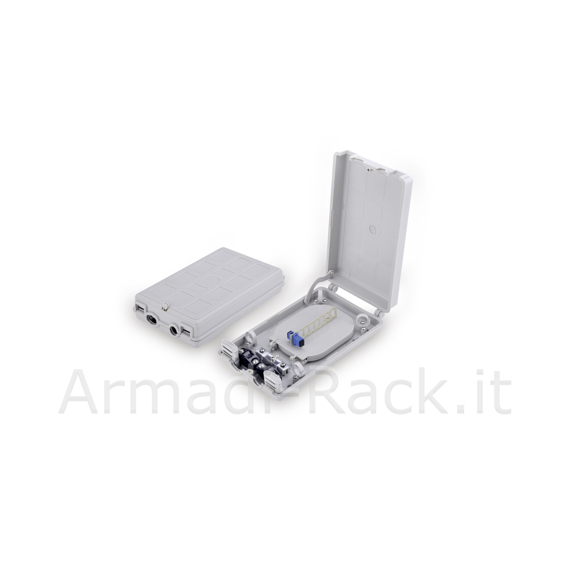 box distribuzione fibra ottica per 8 connettore sc simplex