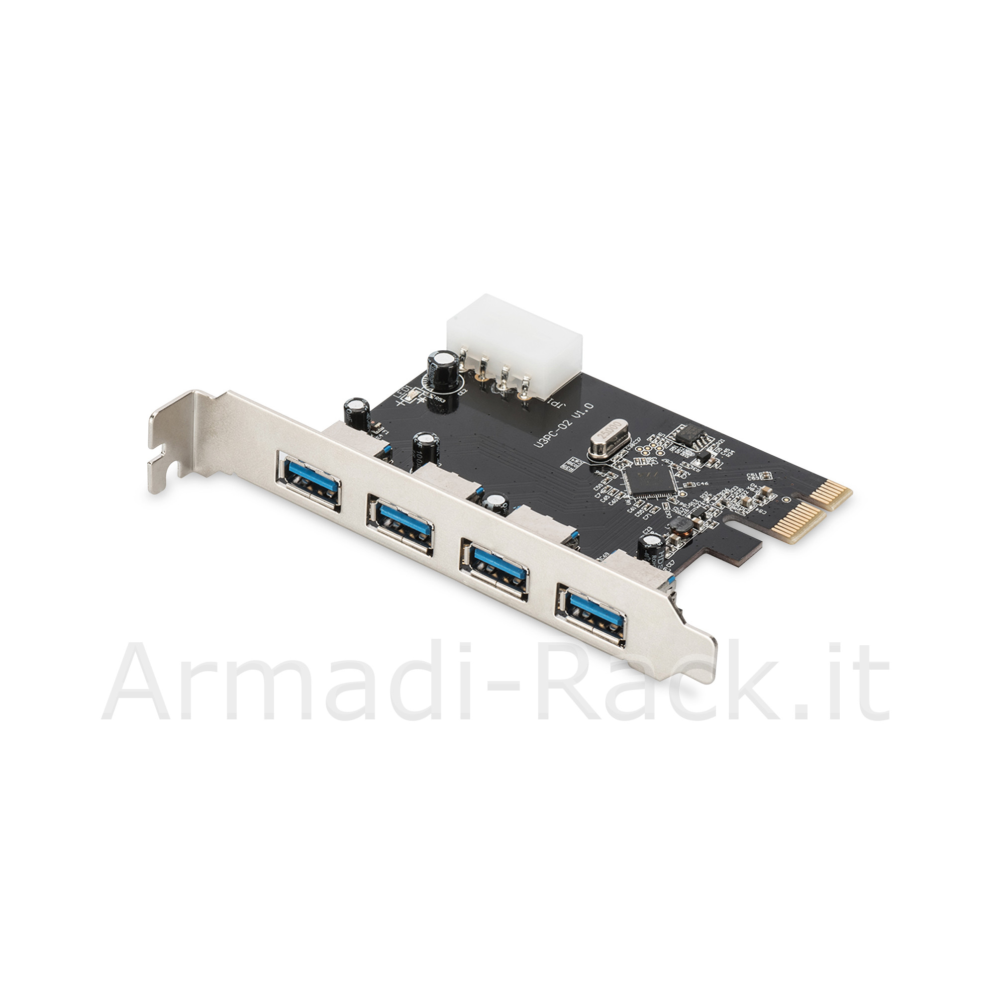 Scheda Aggiuntiva Pci-Express 4 Porte USB 3.0