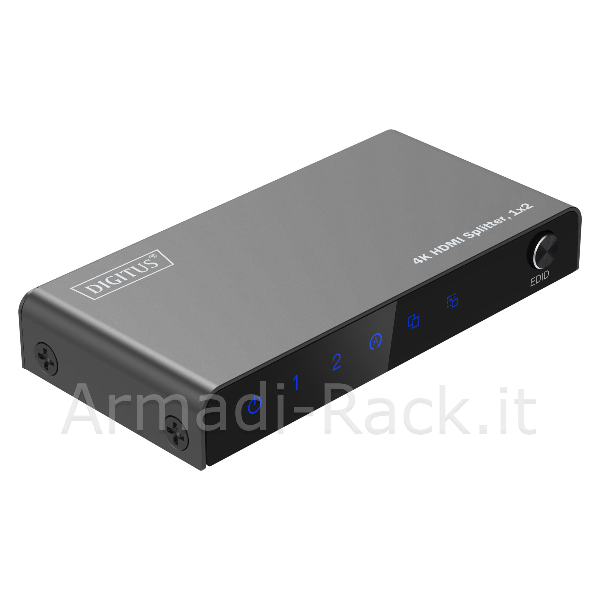 Splitter hdmi 1x2 4k/60hz hdcp 2.2, edid control