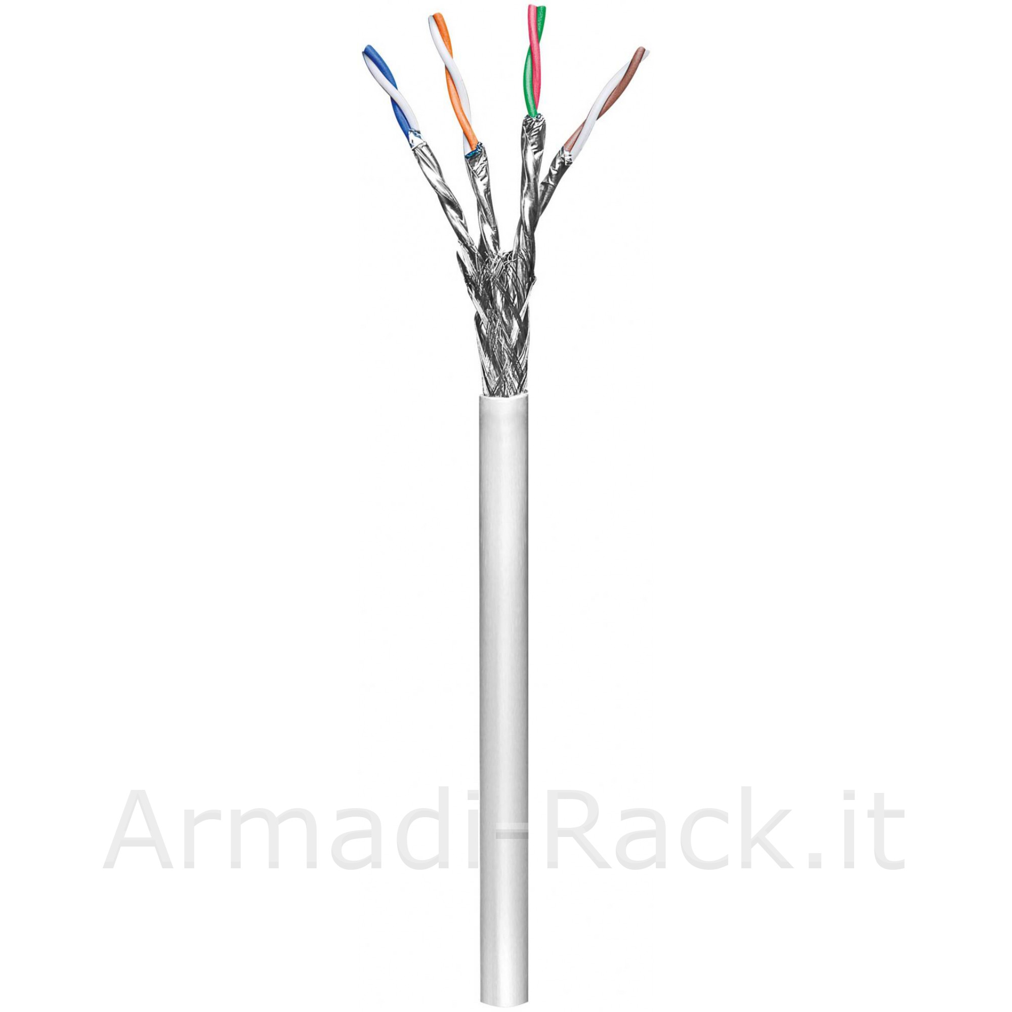 Cavo flessibile s-ftp per reti categoria 6 (cca) matassa mt. 100