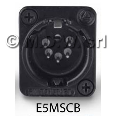 XLR 5 Pin Maschio Pannello