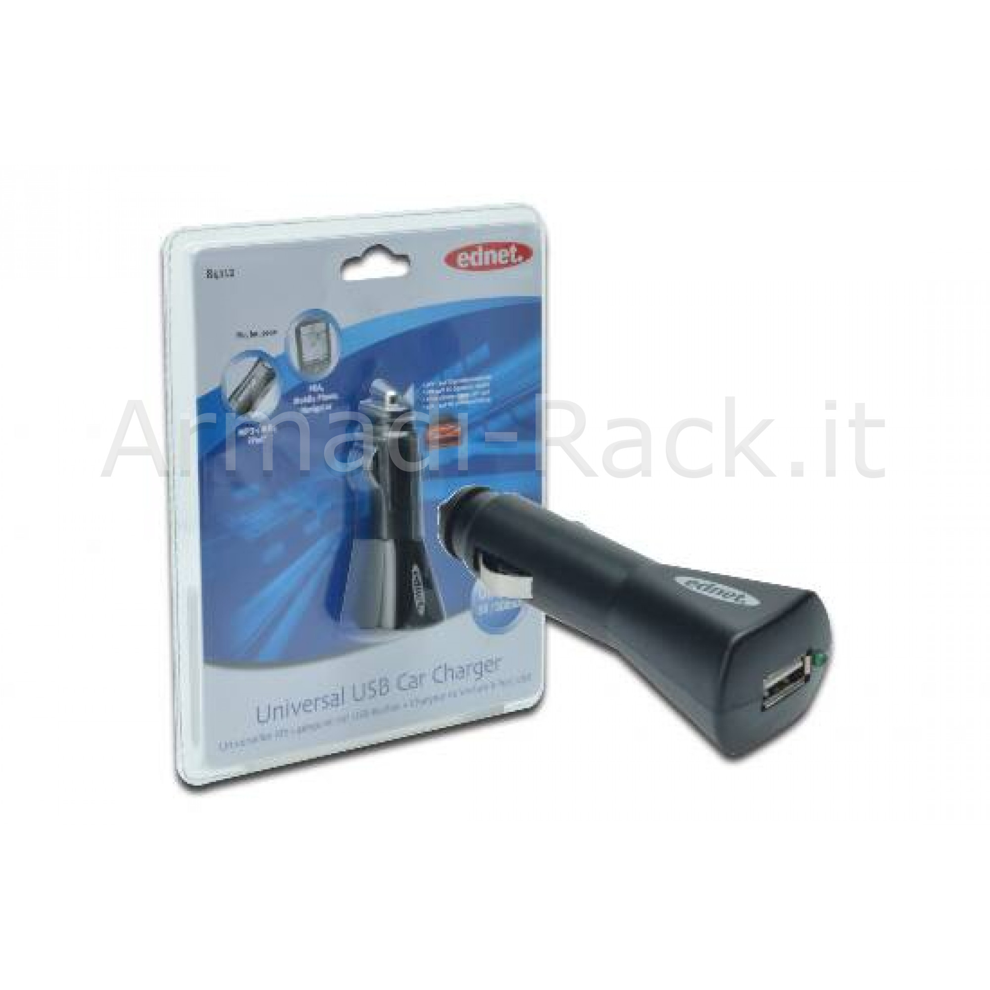 Mini Caricatore USB da Auto 5 Volt 500 Mah - Armadi Rack