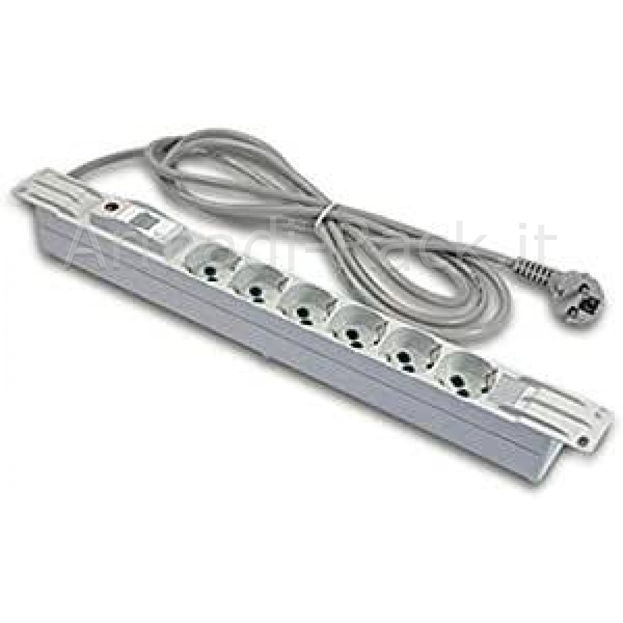 Multipresa alimentazione per rack 19" in plastica con 6 prese...