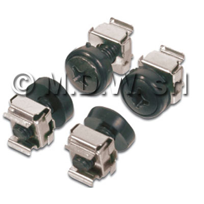 Kit 4 viti filetto M6 x 16mm testa a croce di colore nero + 4 dadi in...