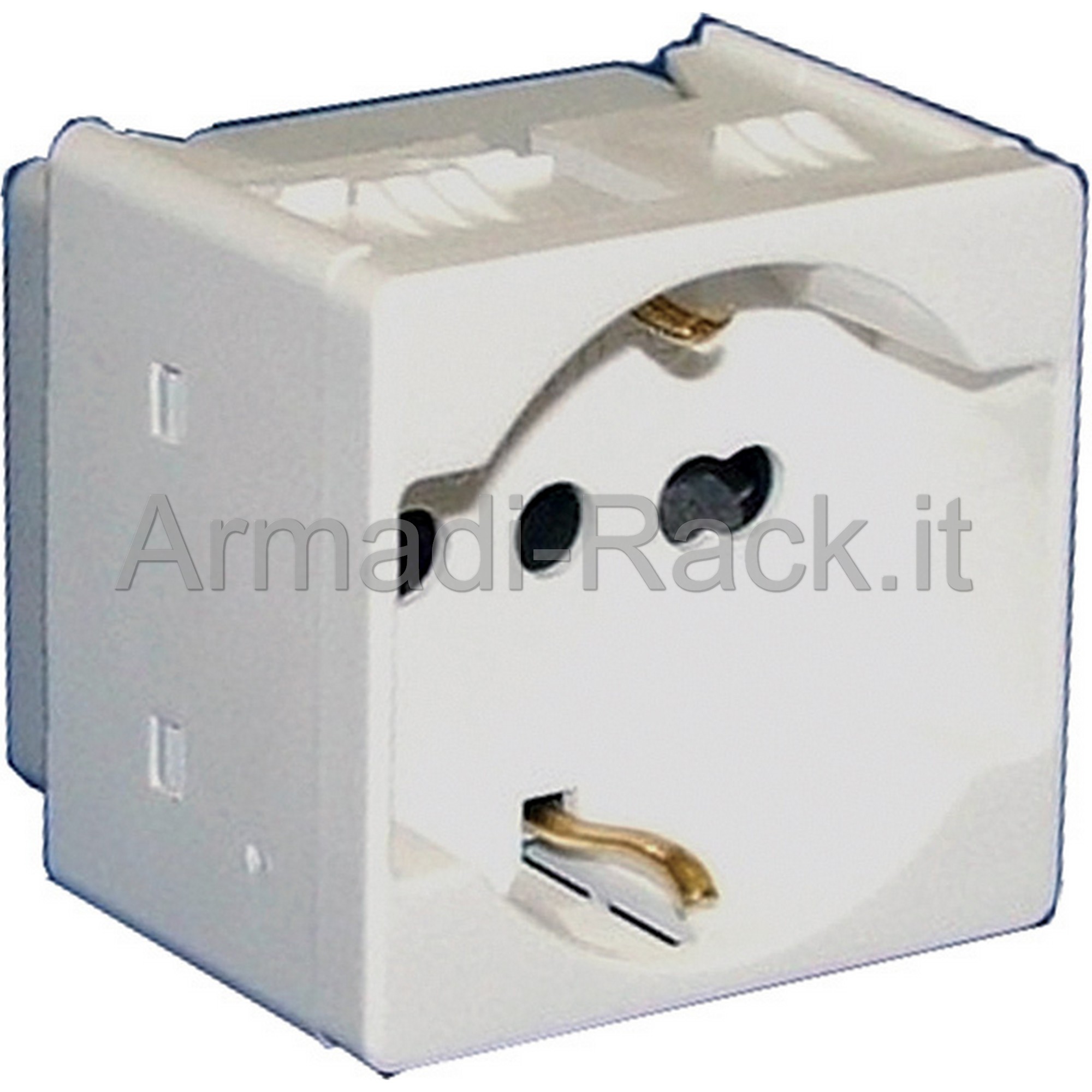 Presa standard italo/tedesco gewiss 2p+t 220v 16a bivalente