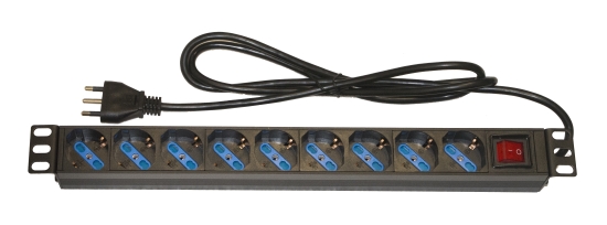 Multipresa da rack 19 9 prese universali con interruttore spina...