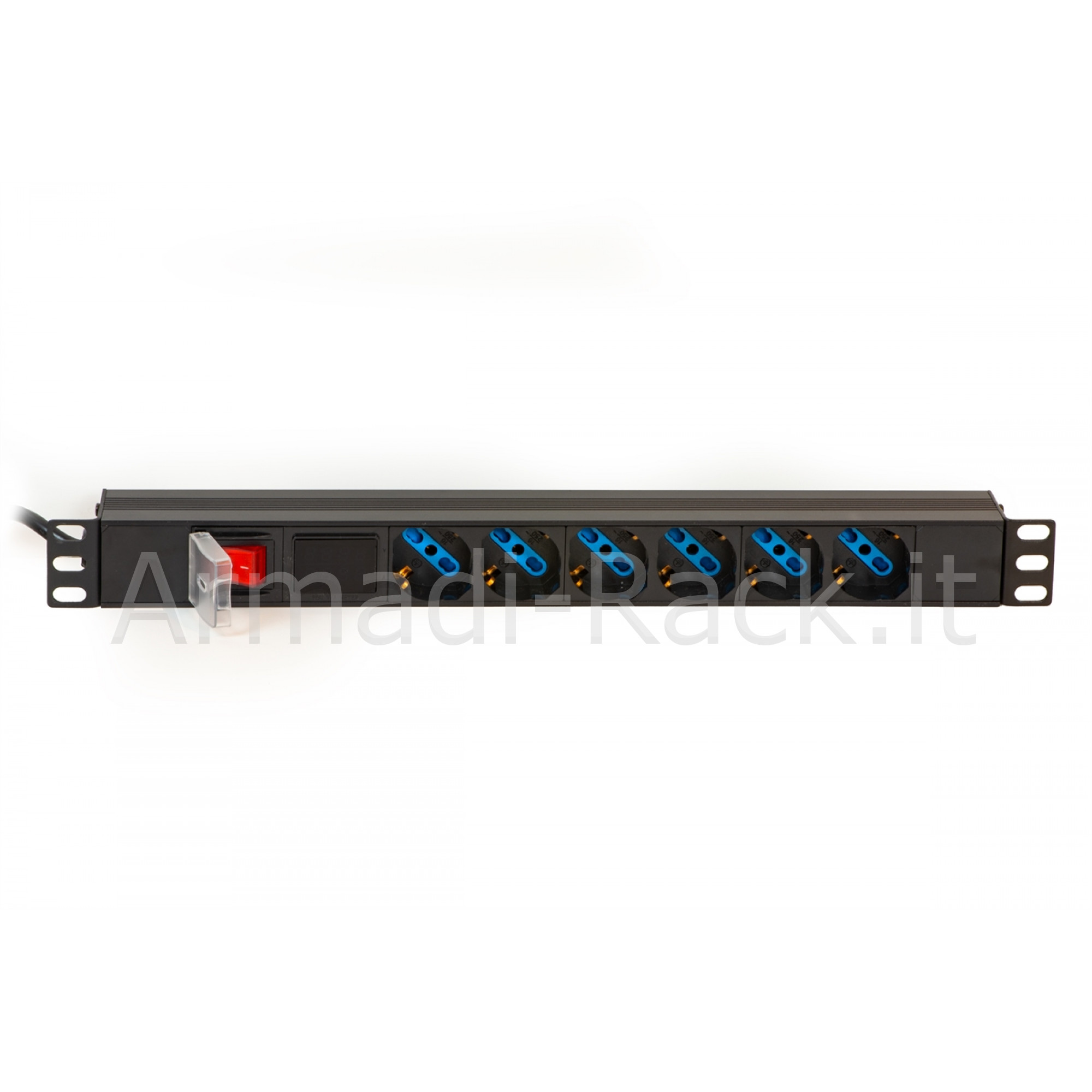 Multipresa 6 posizioni da rack 19" con display per il carico dei...