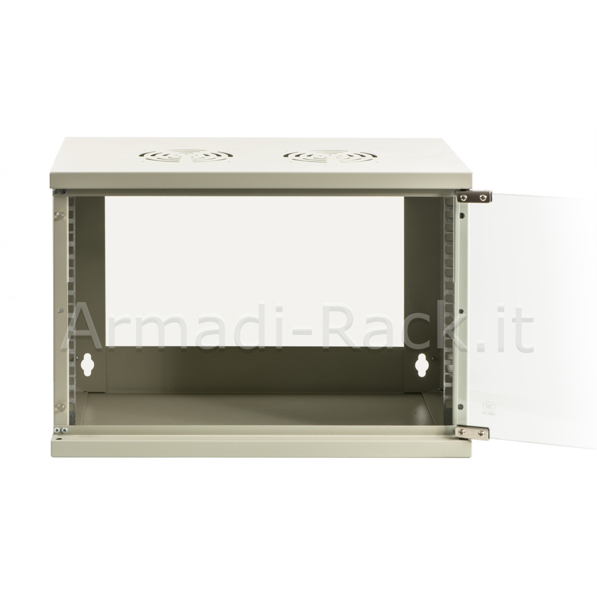Armadio rack 19" 6 unita' (a)350 x (l)500 x (p)320 grigio
