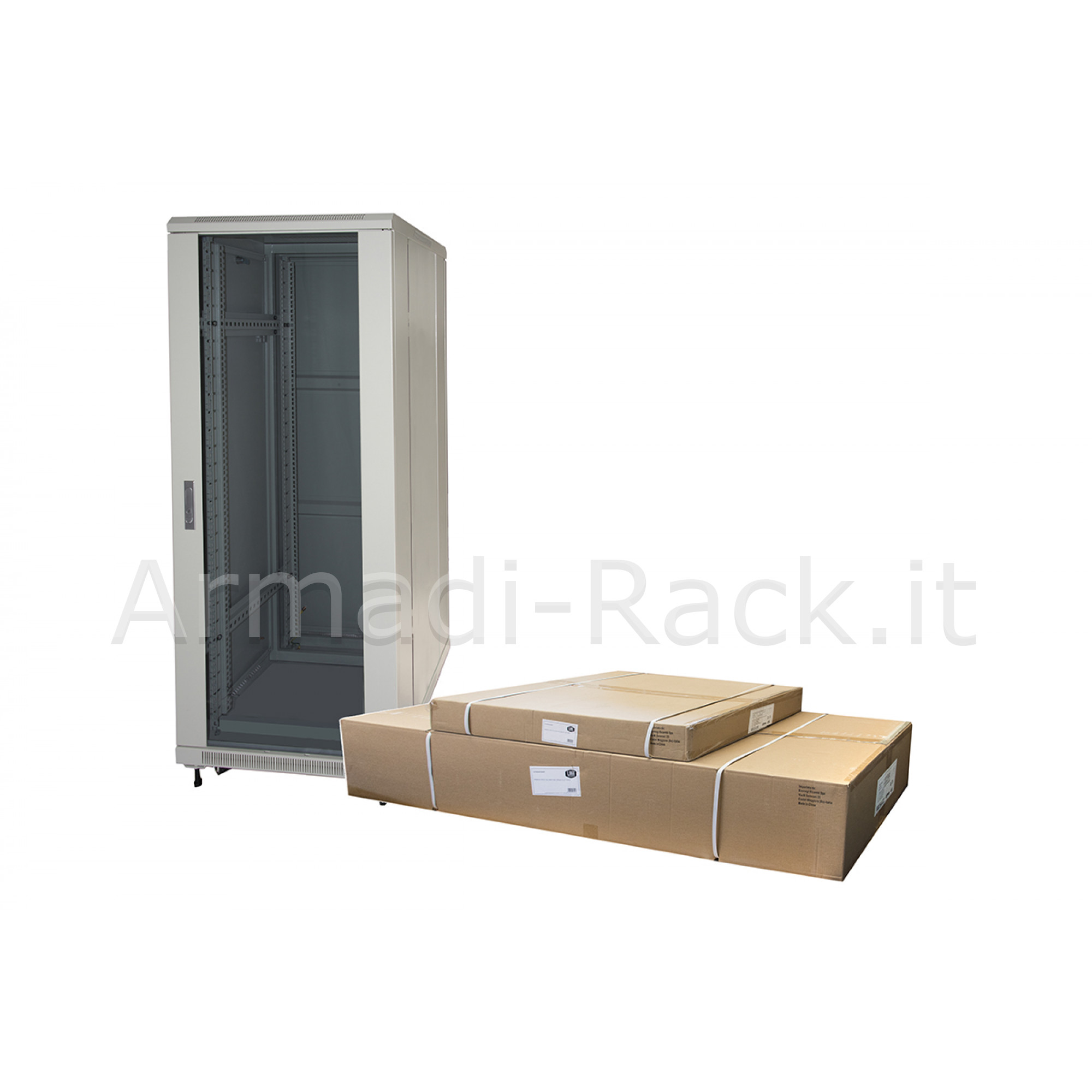 Armadio rack 19" per reti 32u (a)1610, (l)600, (p)600 colore grigio...