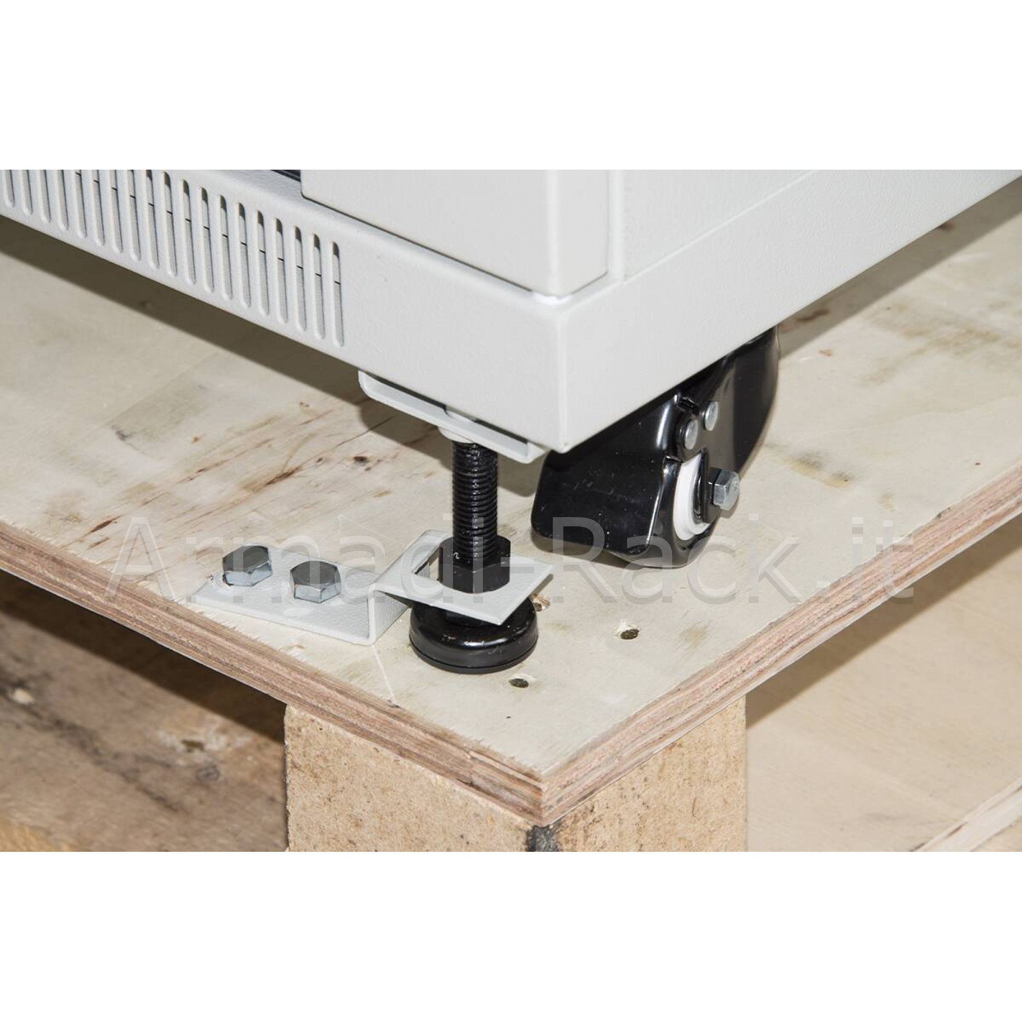 Armadio rack 19" 42u (a)2055, (l)600, (p)1000 colore grigio porta...