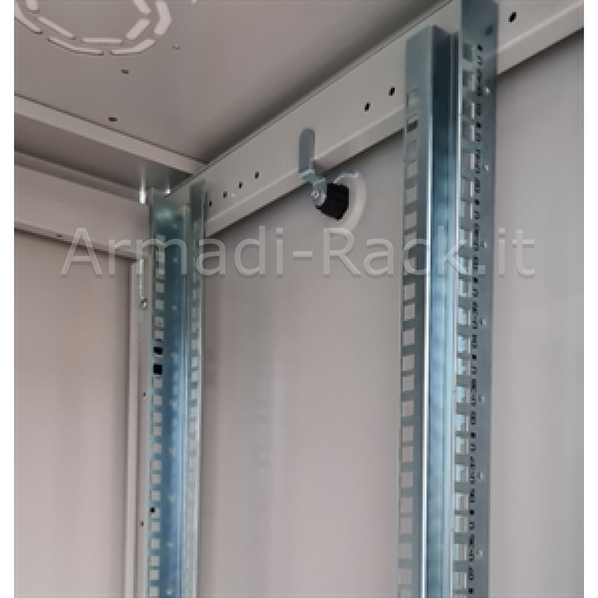 Armadio rack per reti 19" 42u (a)2000, (l)600, (p)600 colore grigio...