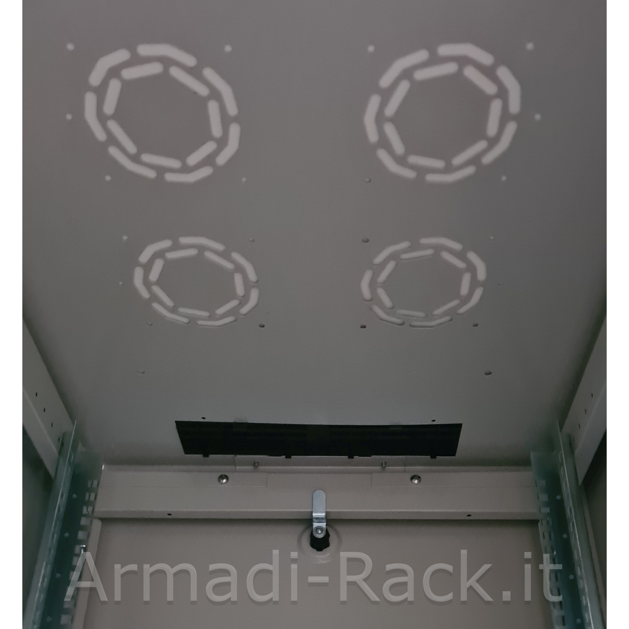 Armadio rack per reti 19" 42u (a)2000, (l)600, (p)600 colore grigio...