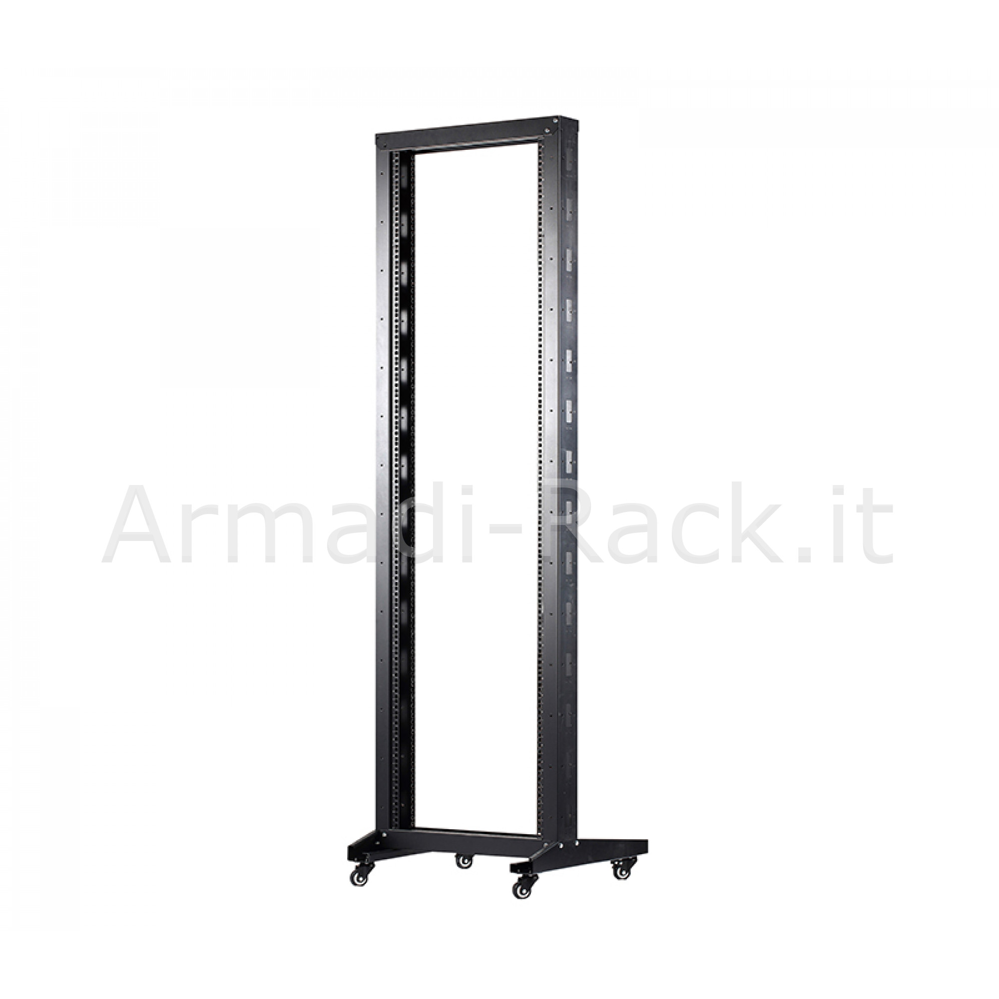 Telaio da laboratorio 42 unità rack 19", open frame a due profili con...