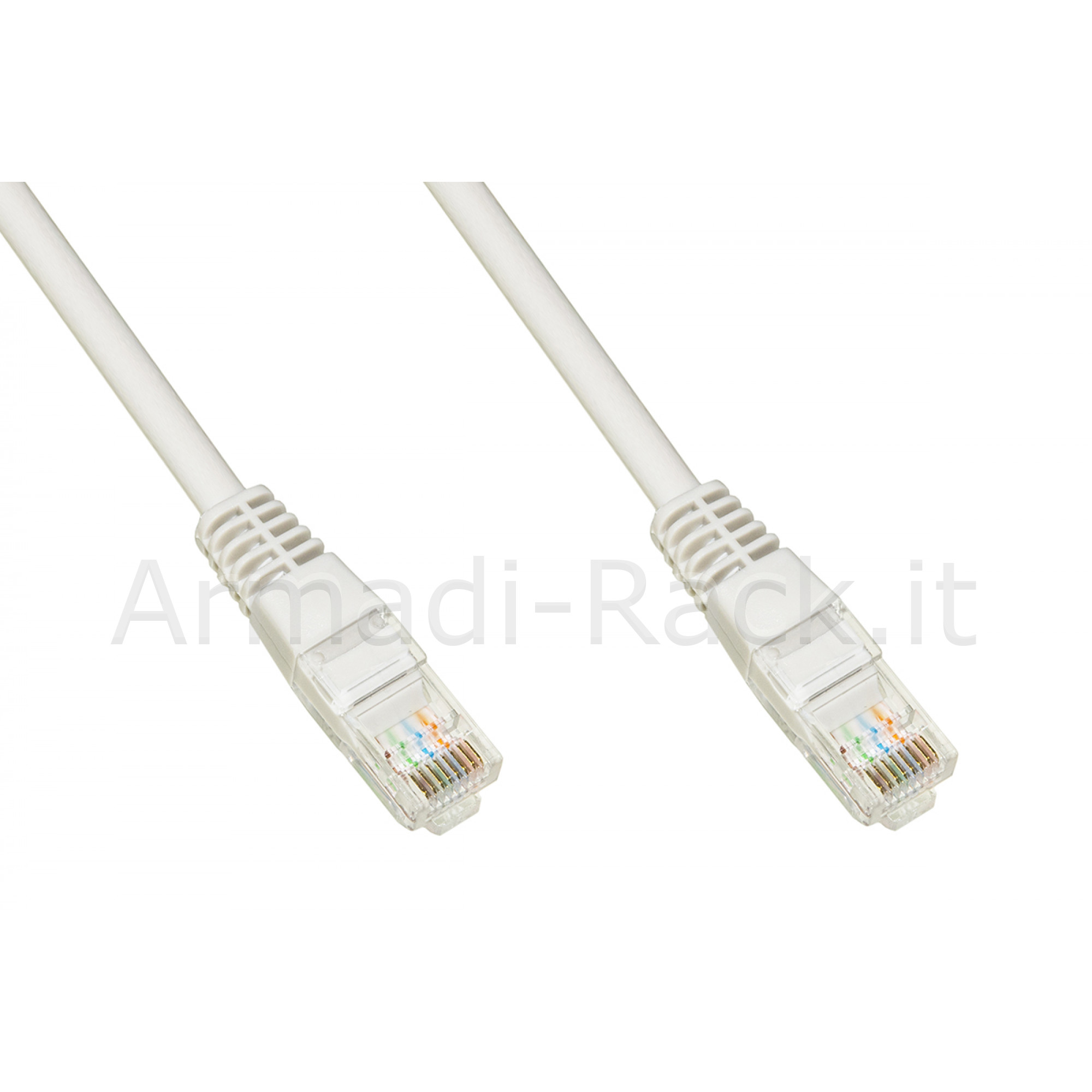 Cavo Rete Utp Cat. 5E Non Schermato Mt. 0,5 Colore Grigio