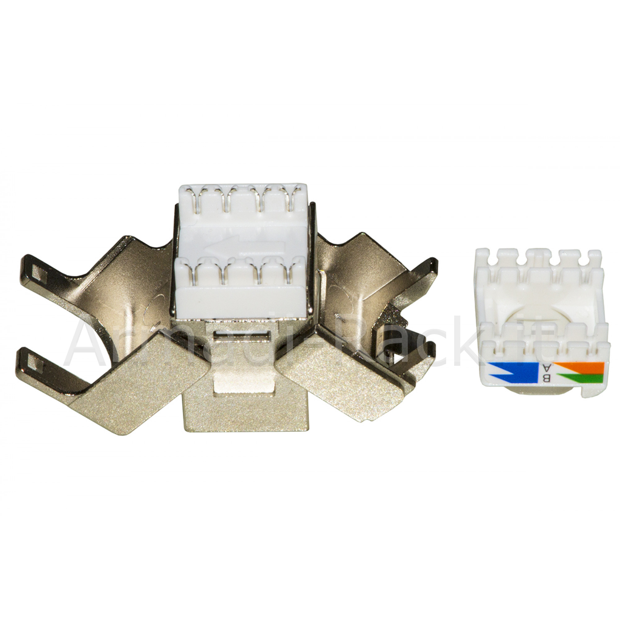 Presa rete keystone jack rj45 categoria 6 schermata tooless contatti...
