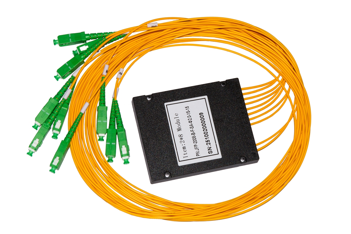 Box plc splitter con connettori sc apc 2 in e 8 out mt 1.5